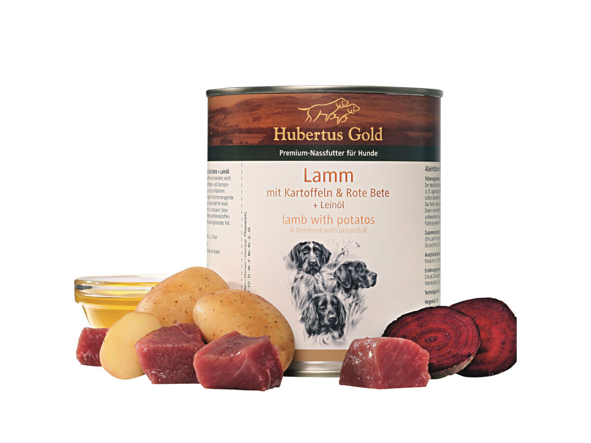 Hubertus Gold Nassfutter Lamm mit Kartoffeln (6 Dosen) Hubertus Gold Nassfutter Lamm mit Kartoffeln (6 Dosen)