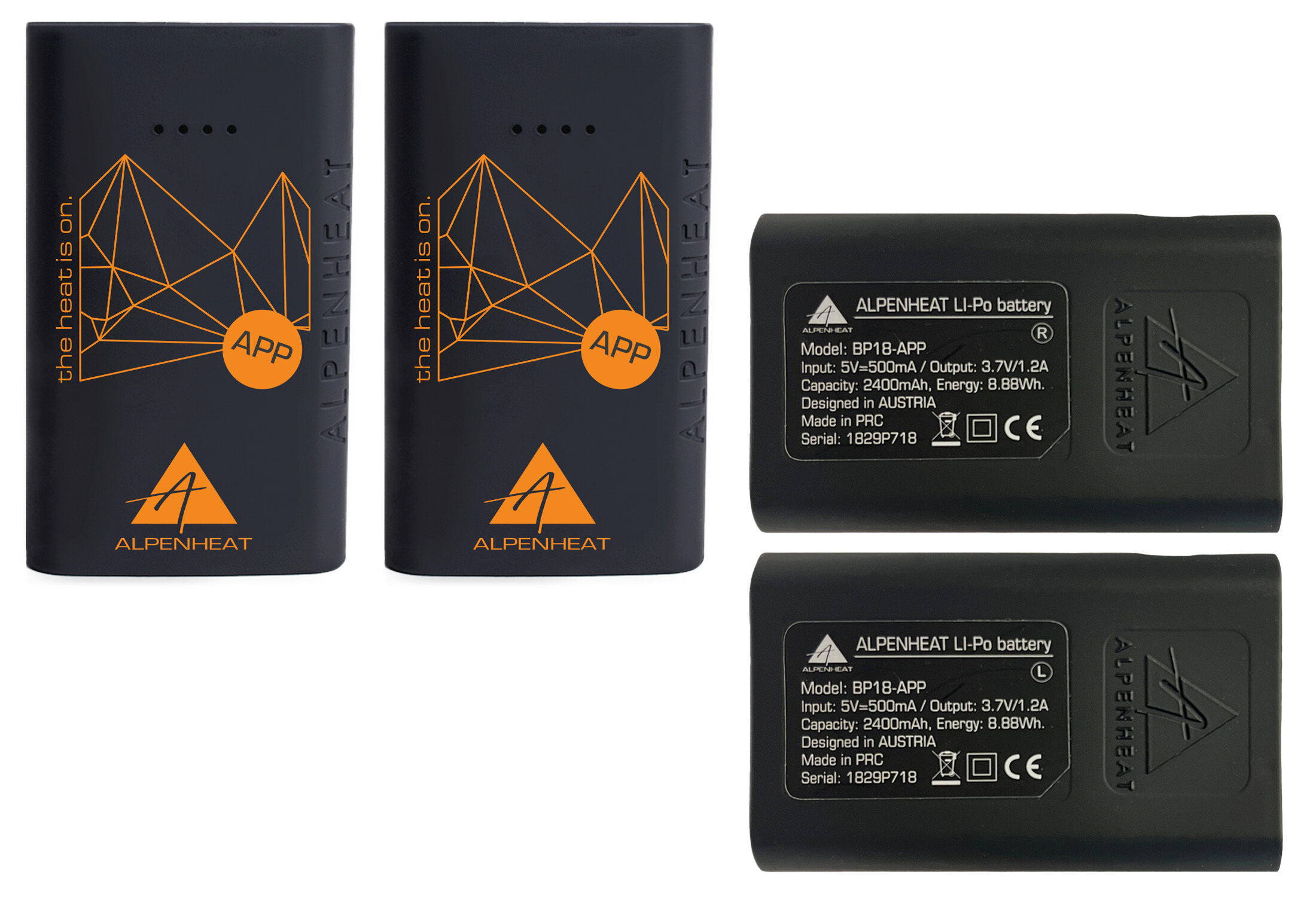Alpenheat Fire-Socks Akkupack für APP Set (Stk) (schwarz)