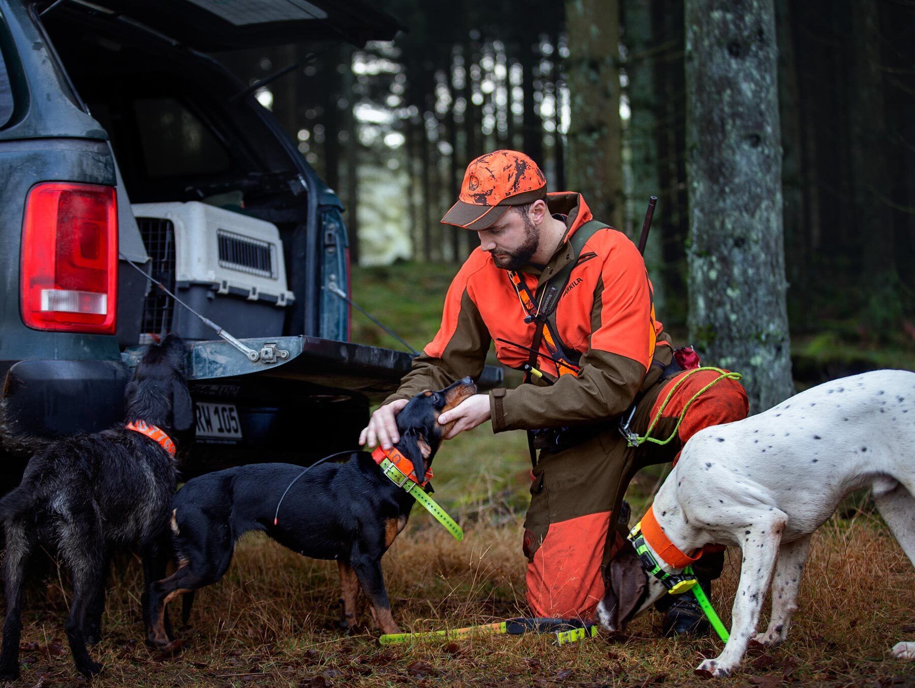 Härkila Wildboar Pro Kappe (AXIS MSP® Orange Blaze/Shadow brown)