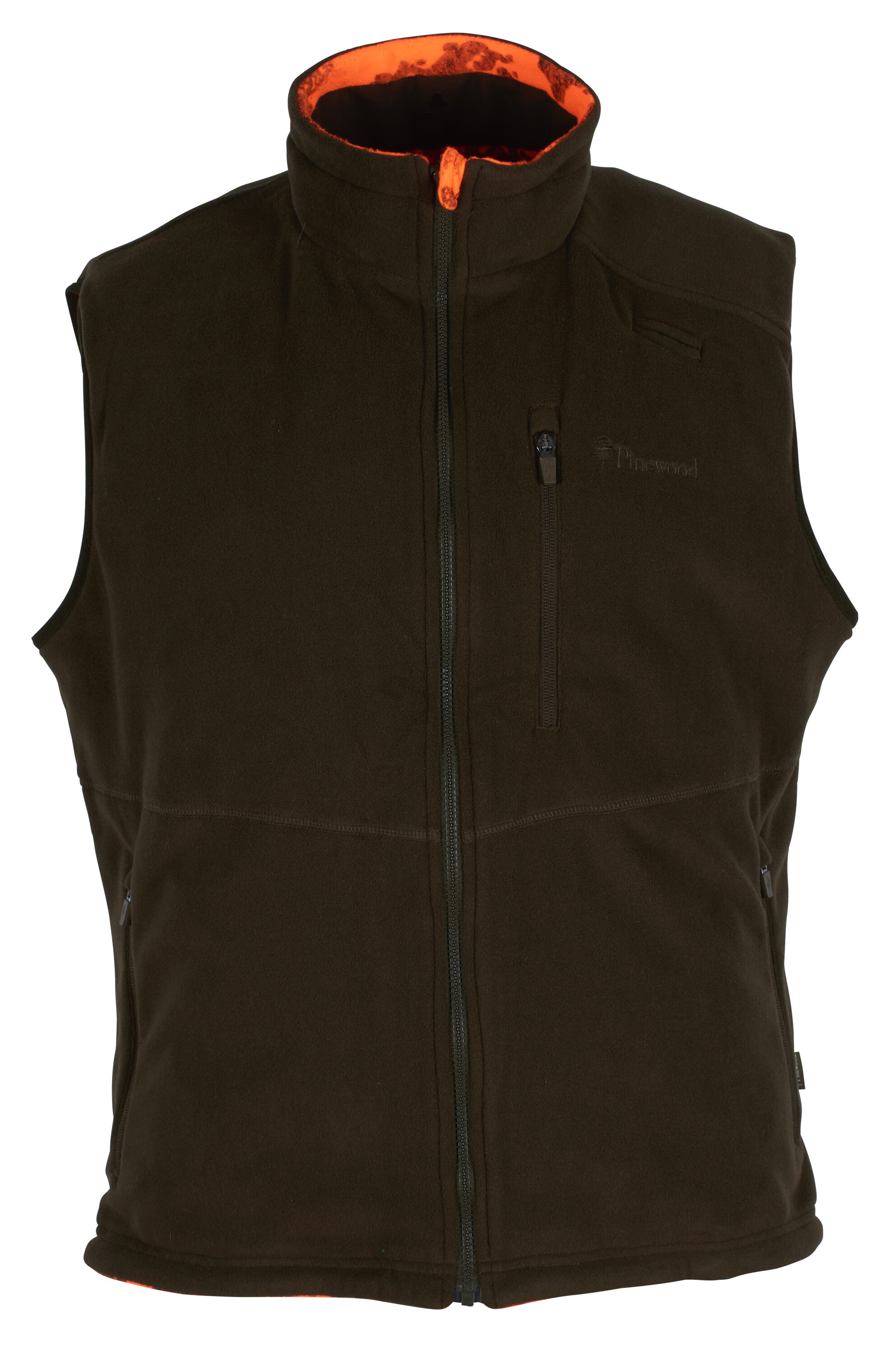 Pinewood Smaland Fleece-Wendeweste (Strata Blaze/H.Green)