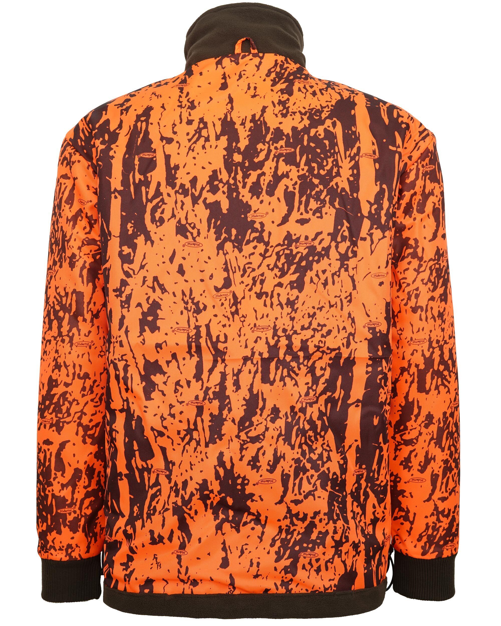 Hubertus Warn-Wendejacke Fleece Drückjagd (orange/oliv)