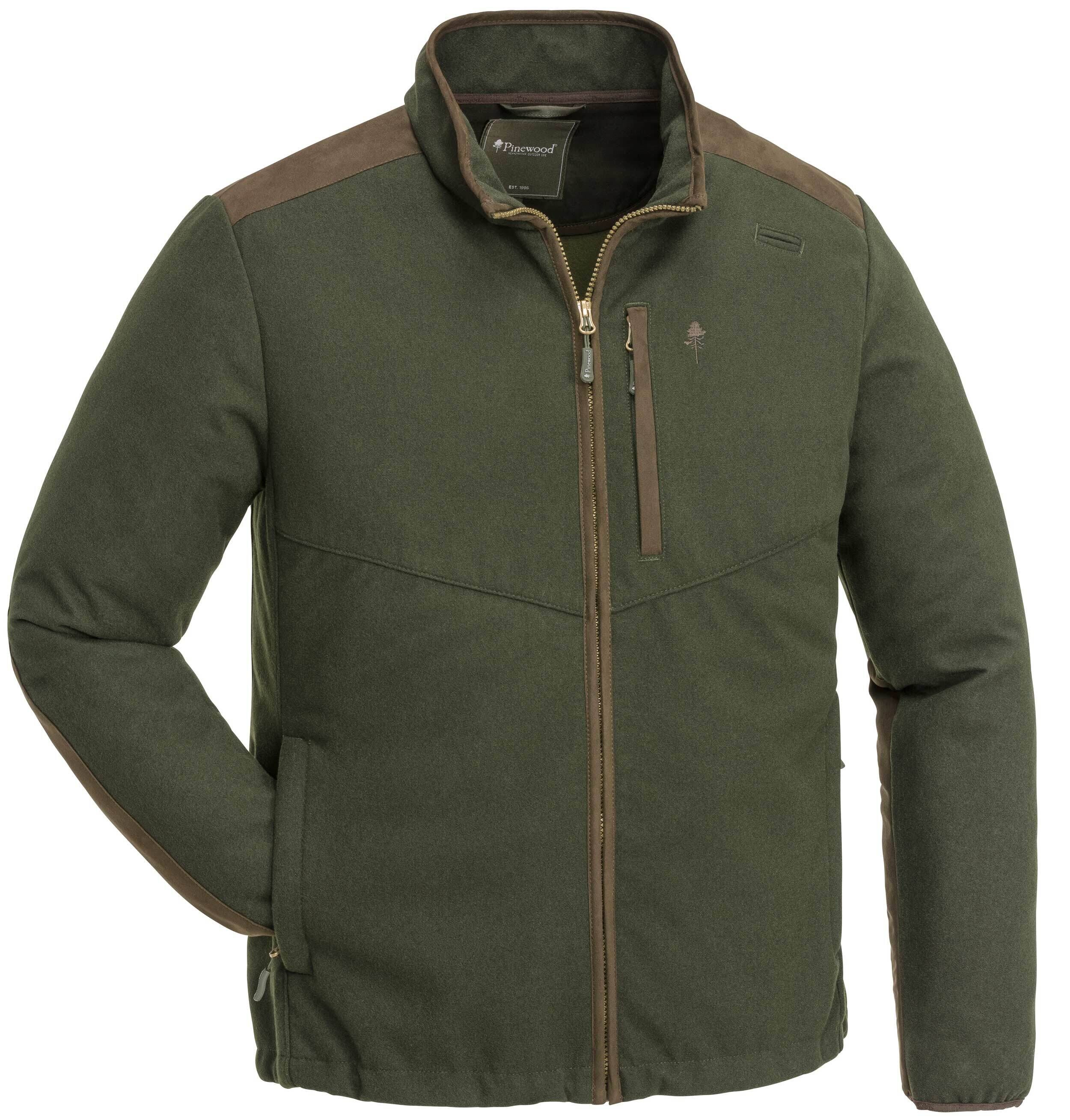 Pinewood Nydala winddichte Wolljacke (Mossgreen/Suede Brown) Pinewood Nydala winddichte Wolljacke (Mossgreen/Suede Brown)