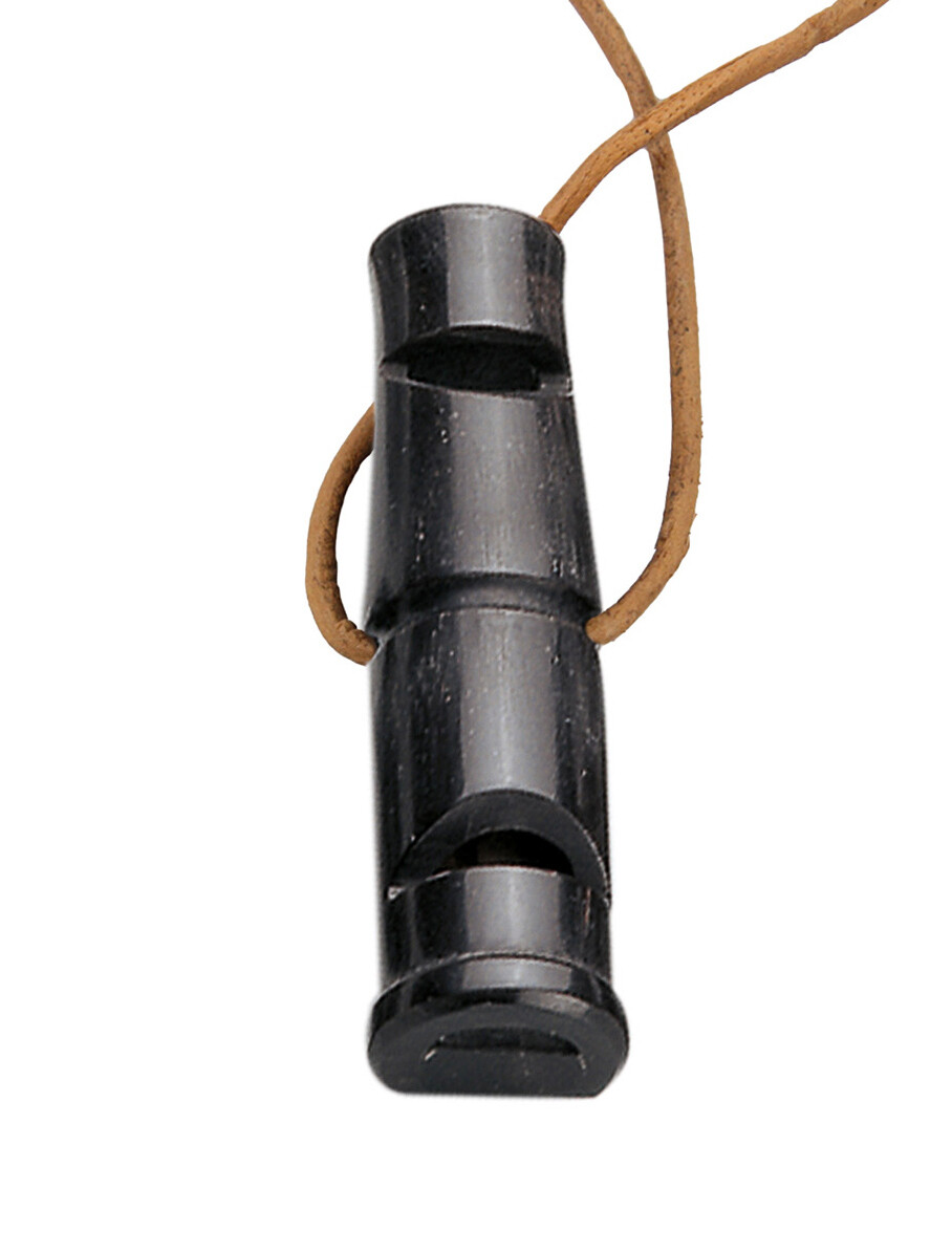 Hundepfeife Büffelhorn Kombi 6cm (Pfiff und Triller)