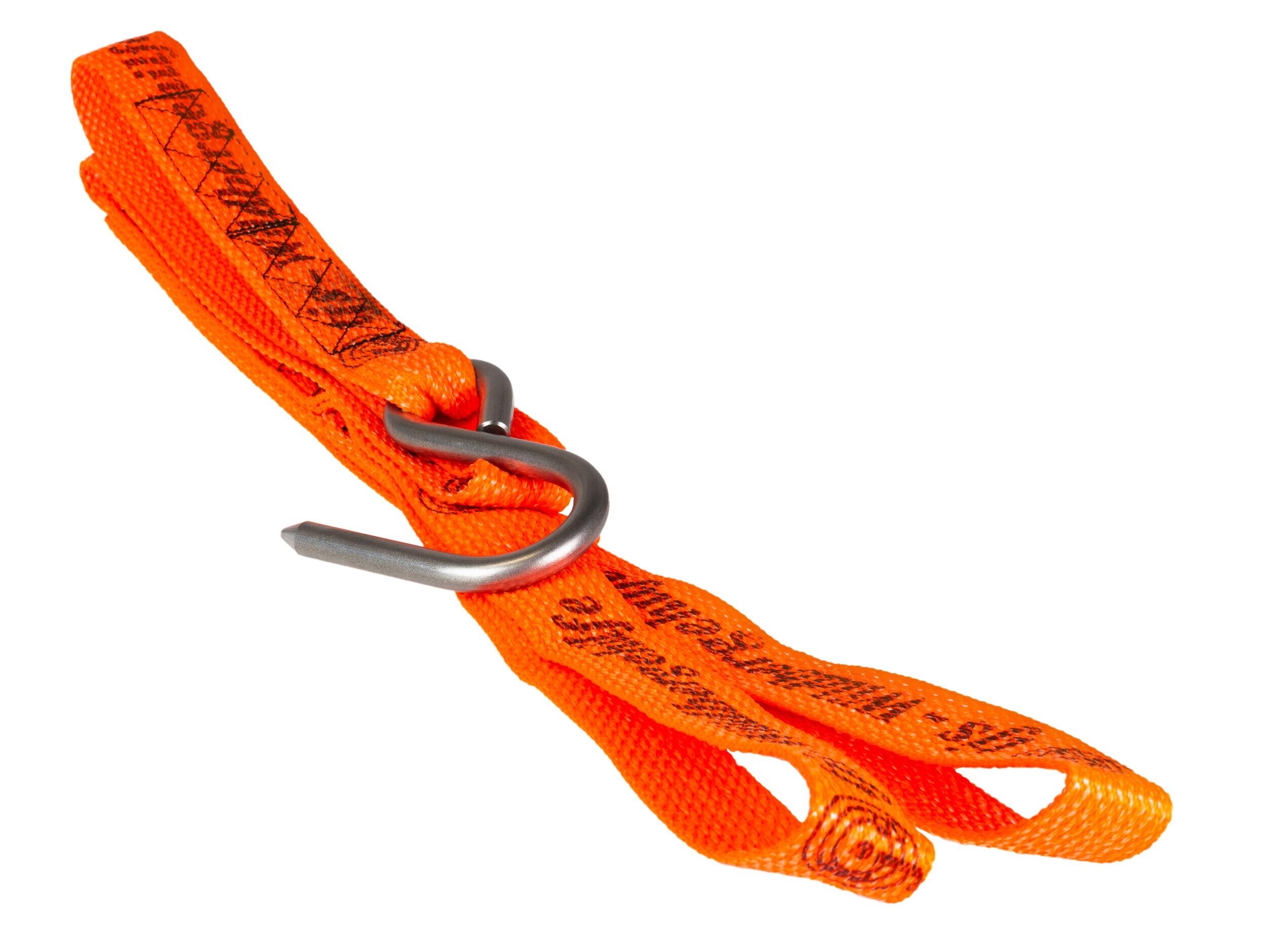 Zweizug-Wildbergehilfe mit Anhänge-Schlaufe (orange)