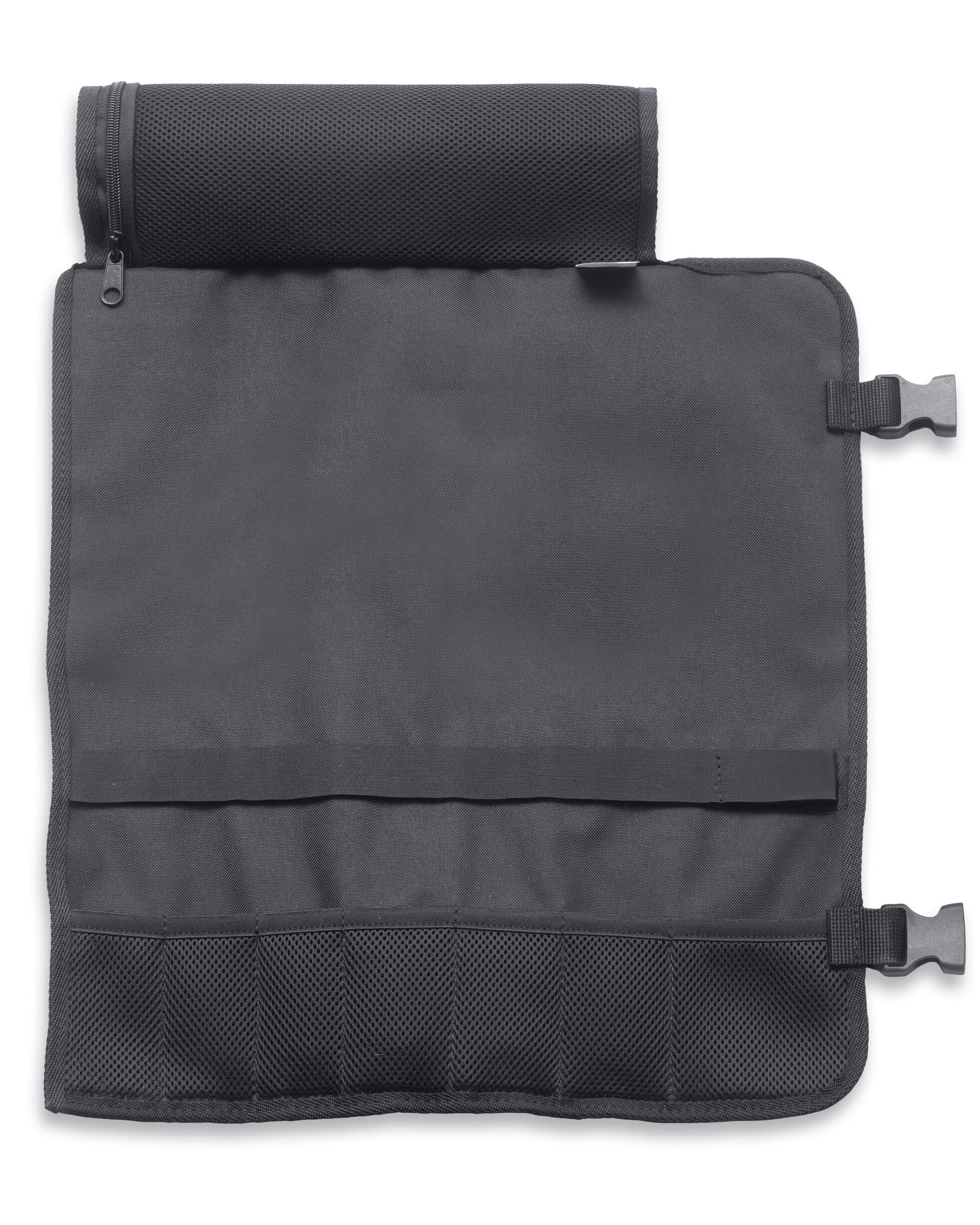 Dick Textil-Rolltasche, leer (schwarz)