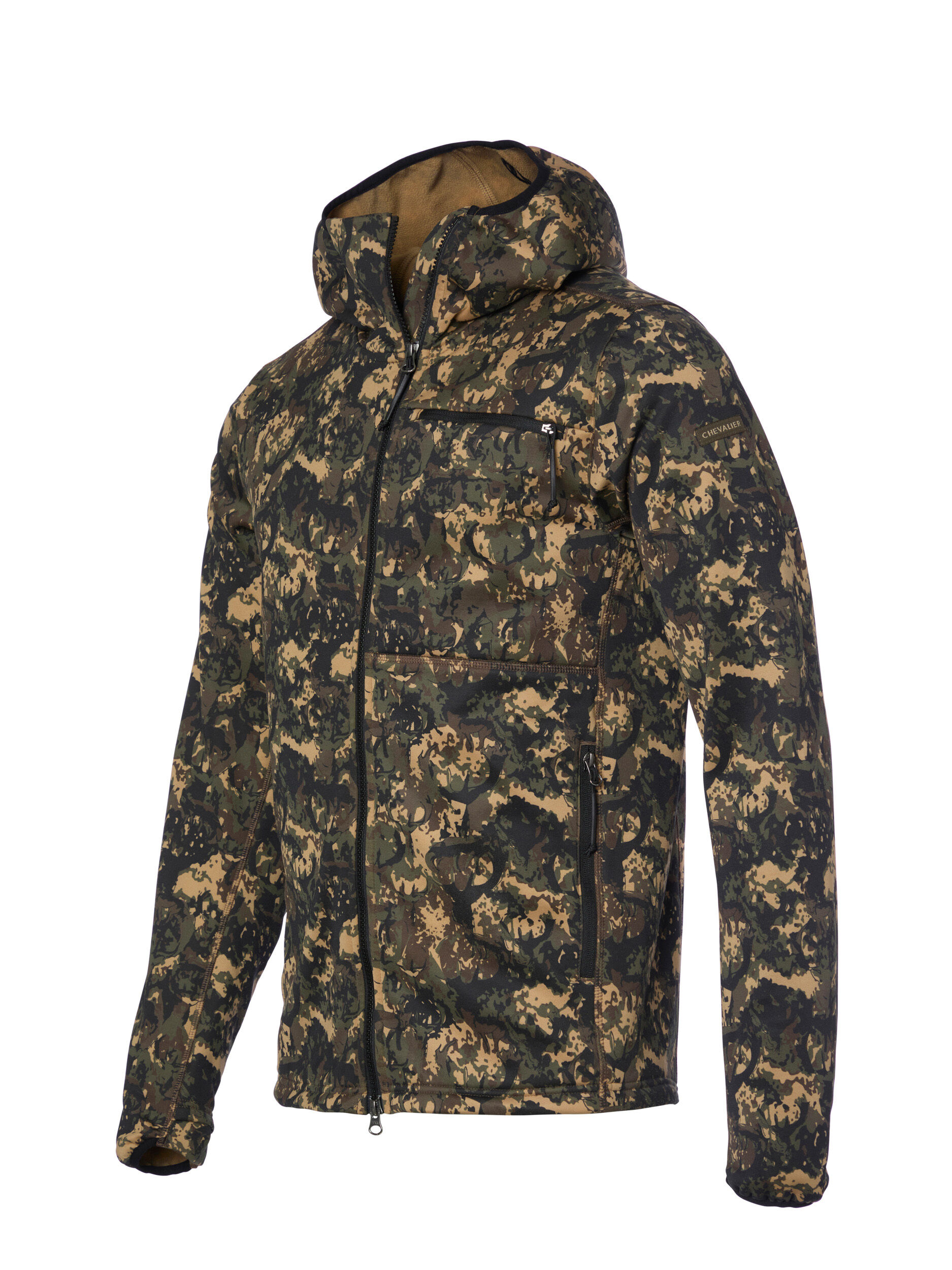 Chevalier Hunter Stretch Zip Hoodie (Antler Camouflage)
