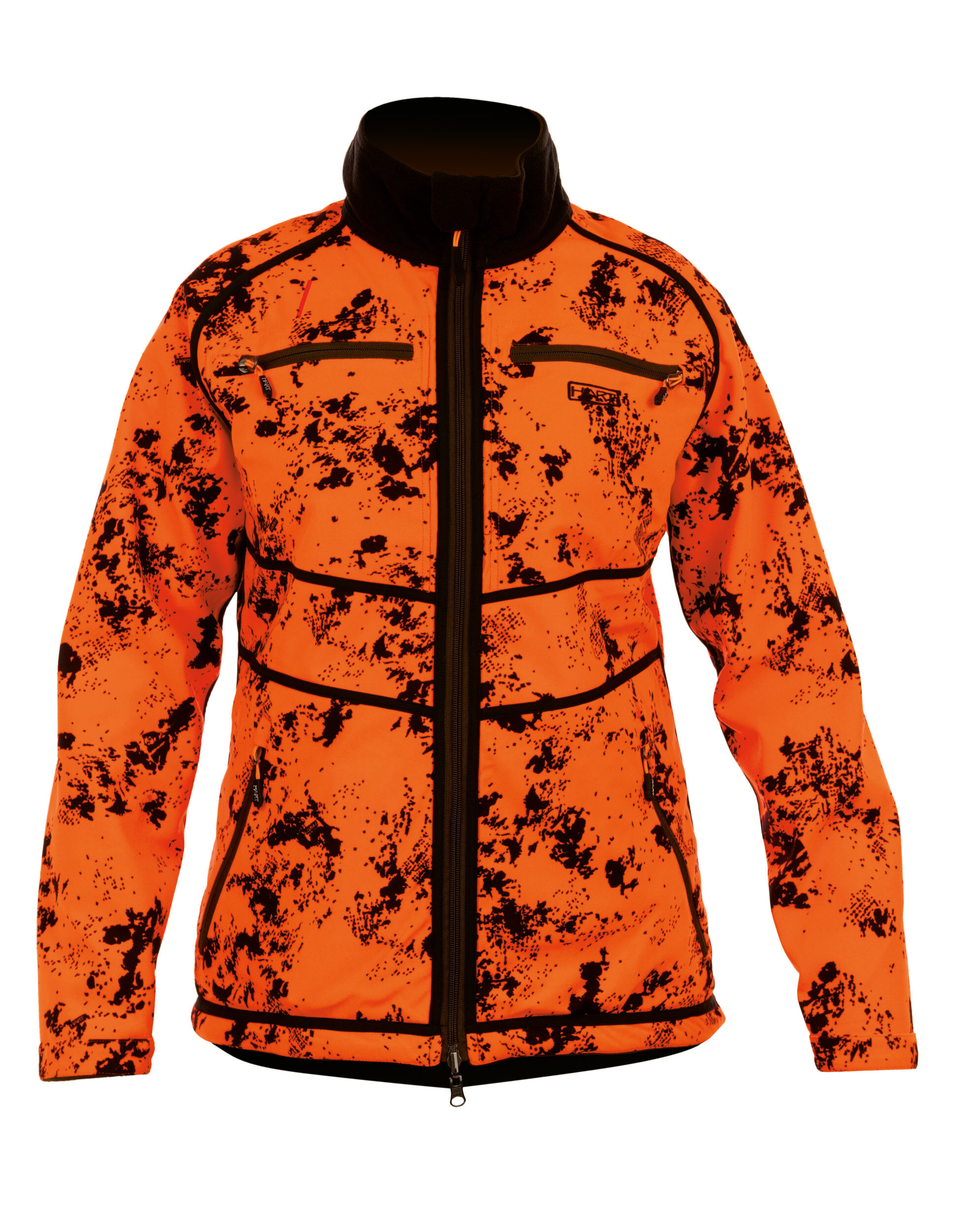 Hart Damen-Fleecejacke Tulsa-S wendbar (Orange/Grün)
