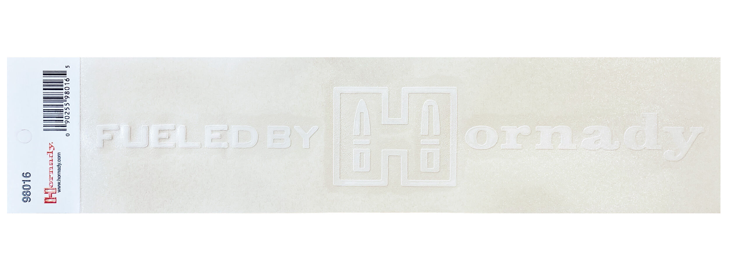 Hornady Aufkleber Fueled by Hornady (weiß/transparent) Hornady Aufkleber Fueled by Hornady (weiß/transparent)