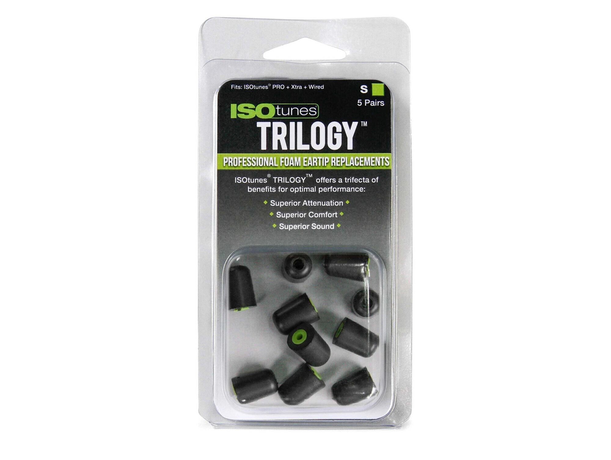 Isotunes Trilogy Schaumstoff-Ohrstöpsel Eartips (lang) Isotunes Trilogy Schaumstoff-Ohrstöpsel Eartips (lang)