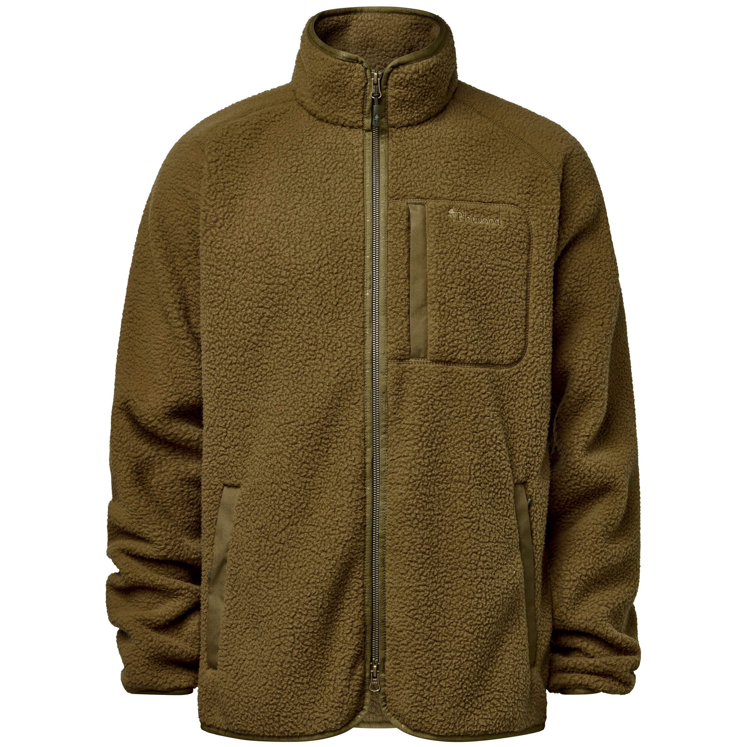 Pinewood Forest Pile Fleecejacke (Olive Green)