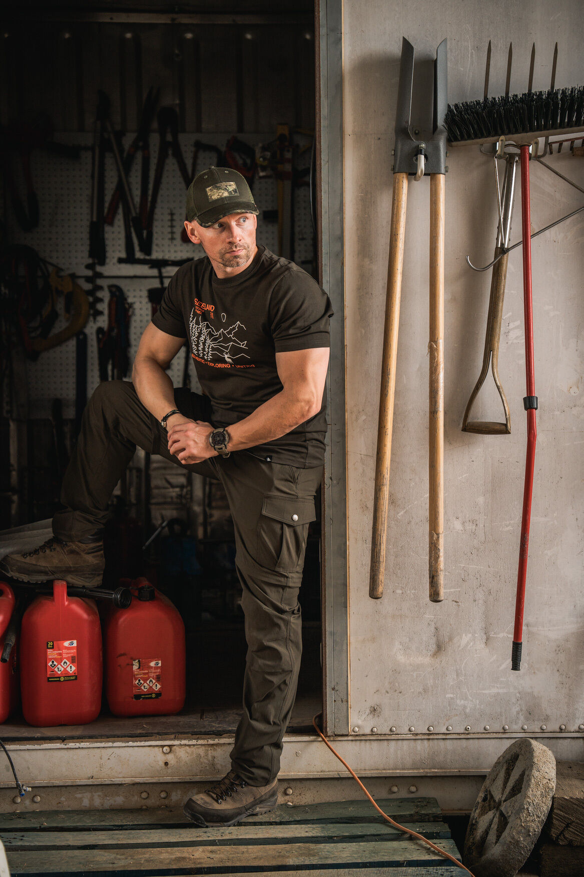 Seeland T-Shirt Landscape (Pine green)