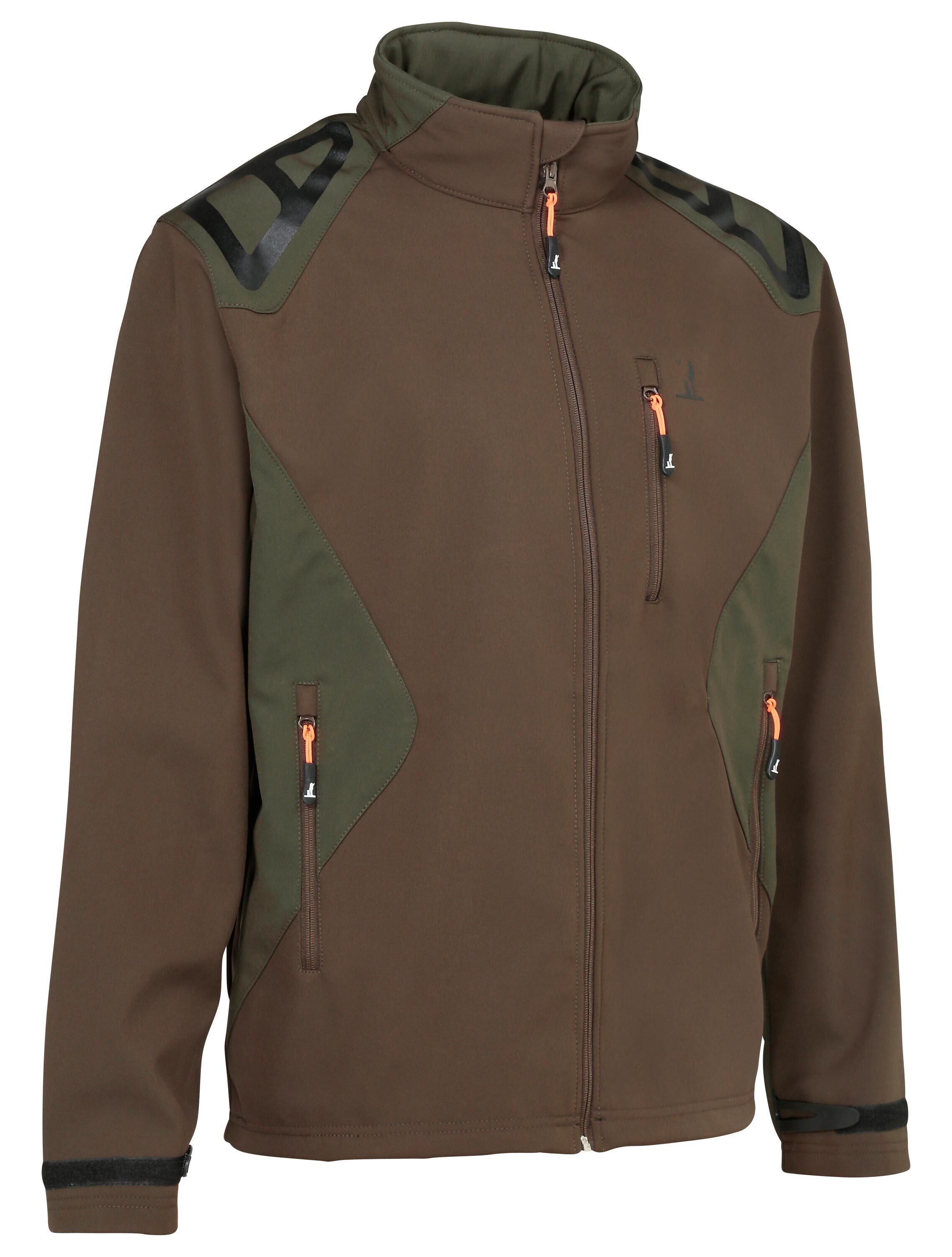 Percussion Softshell-Jagdjacke (grün/braun)