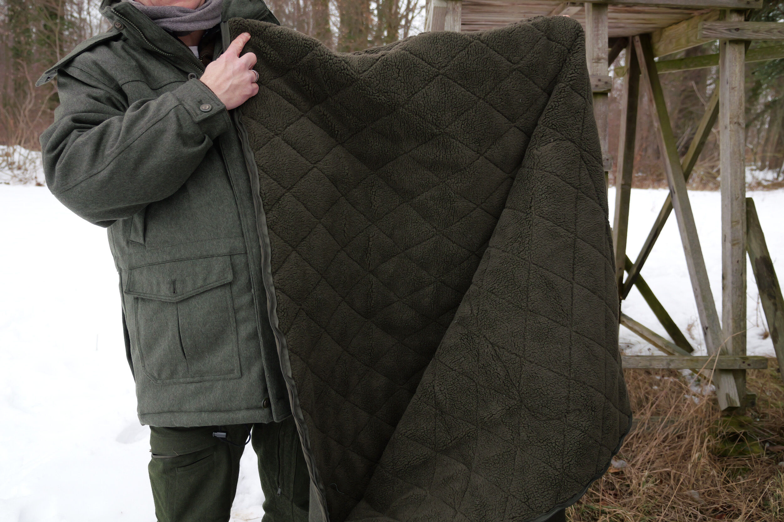 Hubertus Loden-Ansitzsack Forest mit Thinsulate