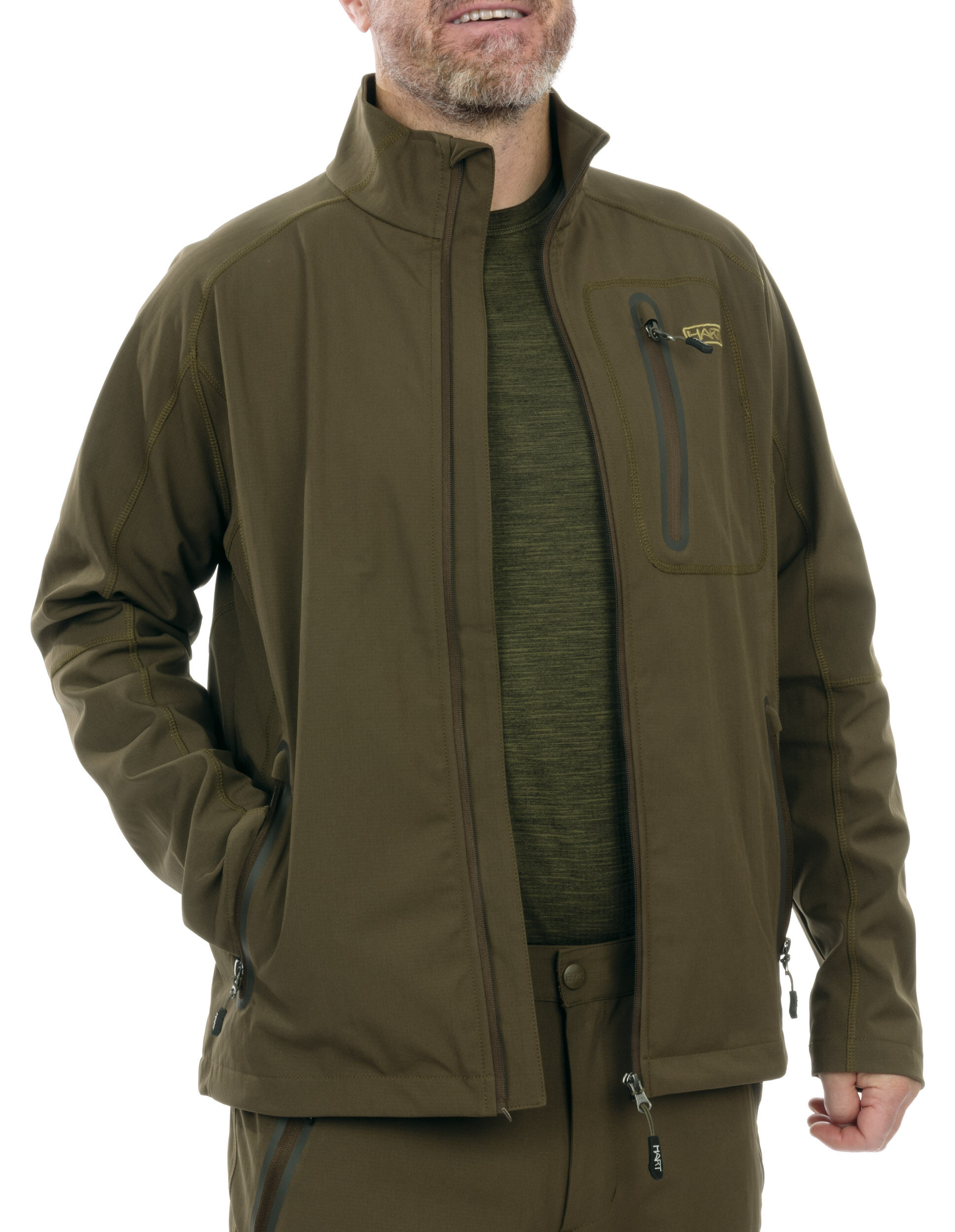 Hart Strickpulli Ibice-PS (Dark Olive)