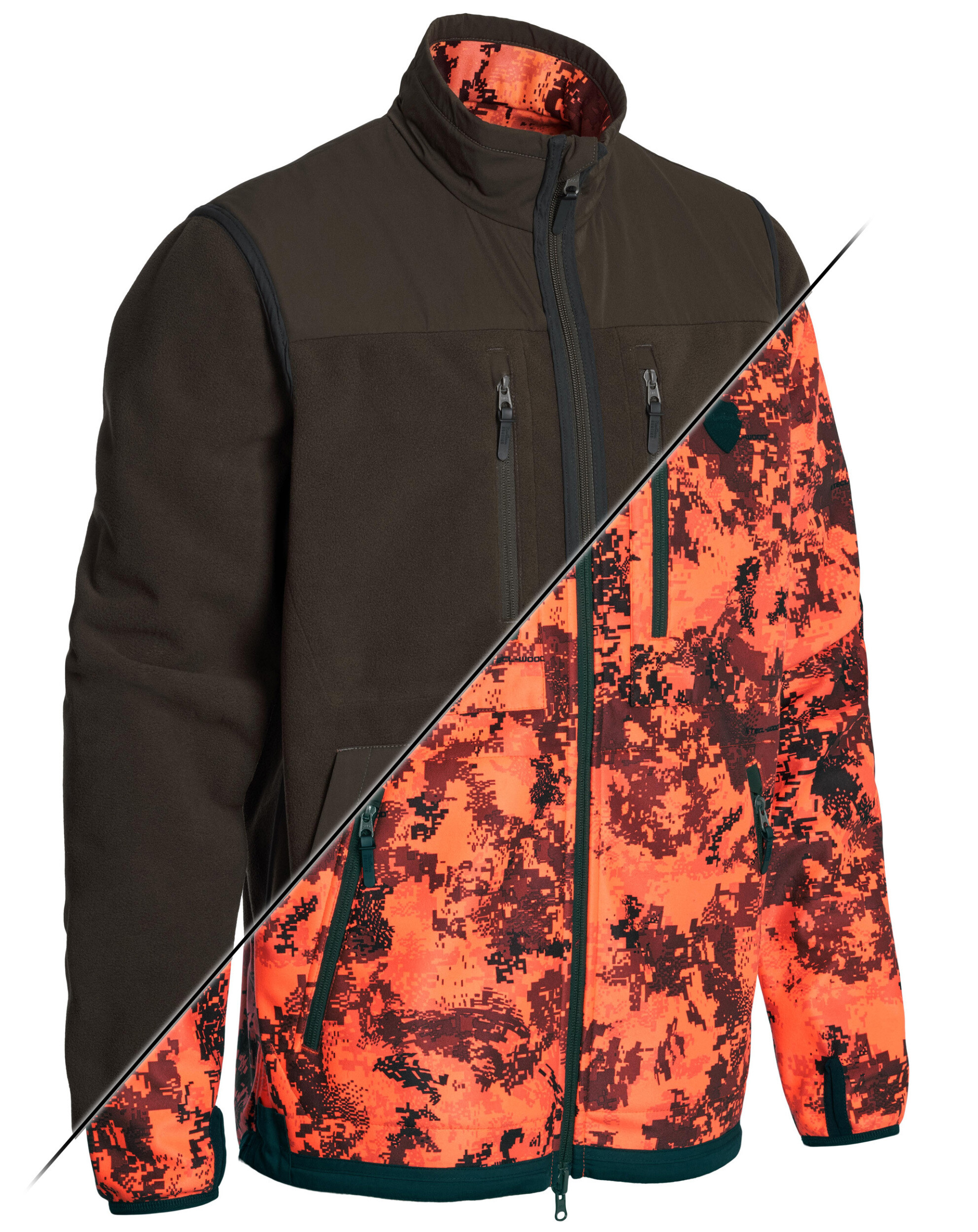 Northern Hunting Franke Wendejacke (green/blaze camo)
