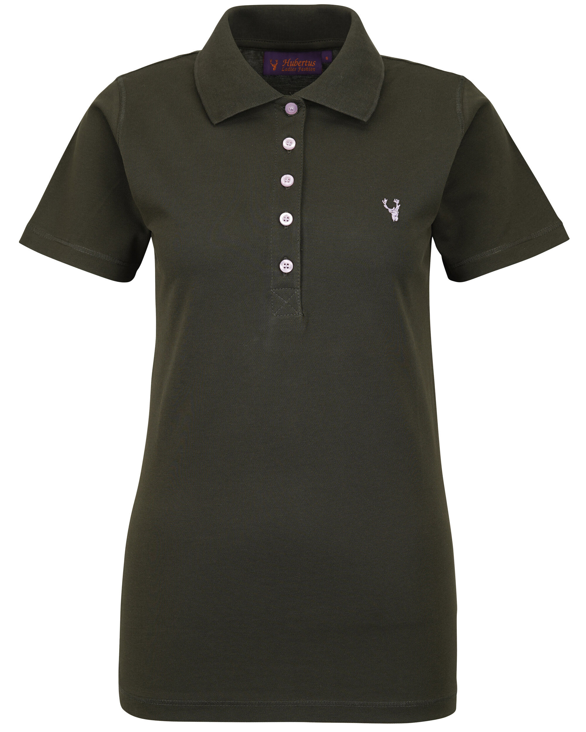 Hubertus Jagd-Poloshirt Damen (dkl.-oliv)