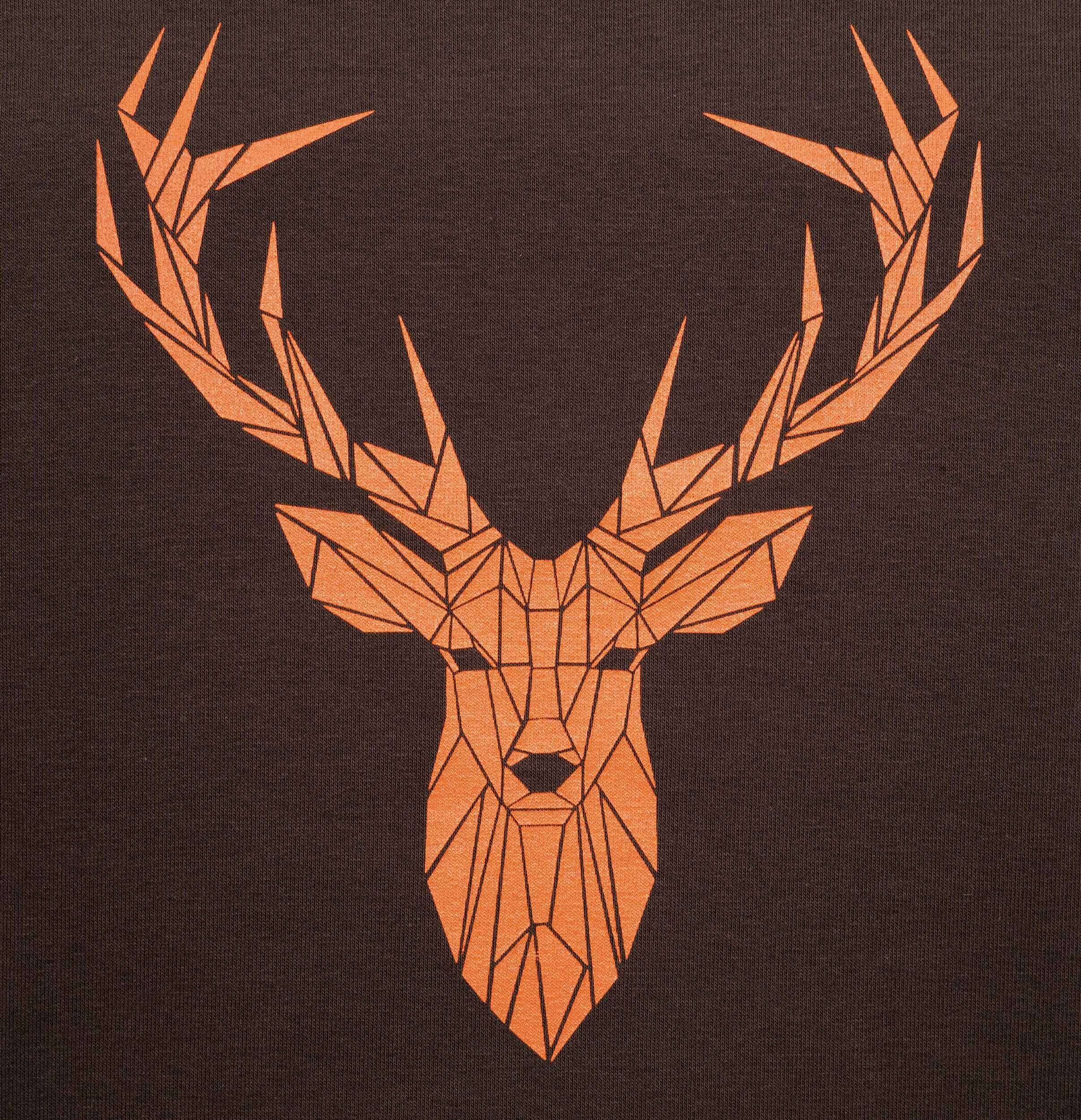 Hubertus Kinderhoodie Hirsch (oliv/braun) Hubertus Kinderhoodie Hirsch (oliv/braun)