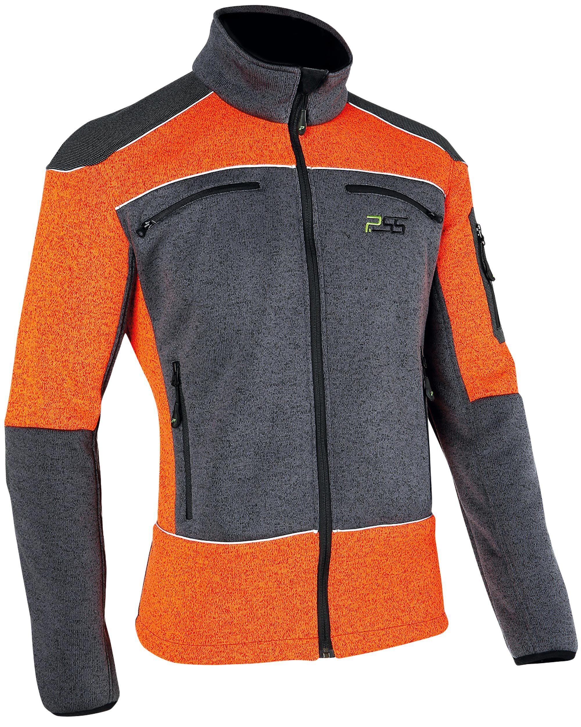 PSS X-treme Arctic Faserstrickjacke (grau/orange)