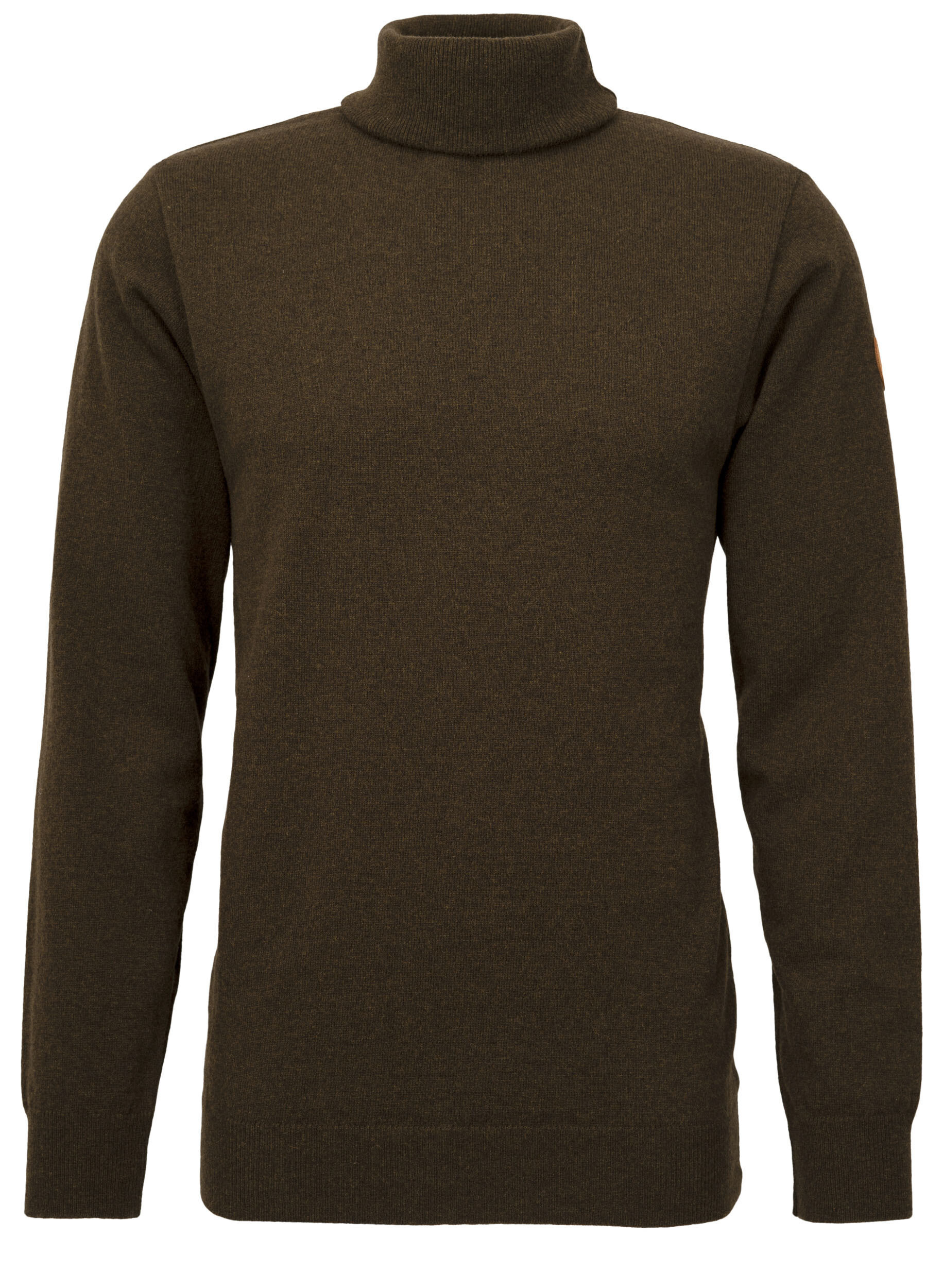Hubertus Rollkragen-Wollpullover Oliver (oliv/braun)
