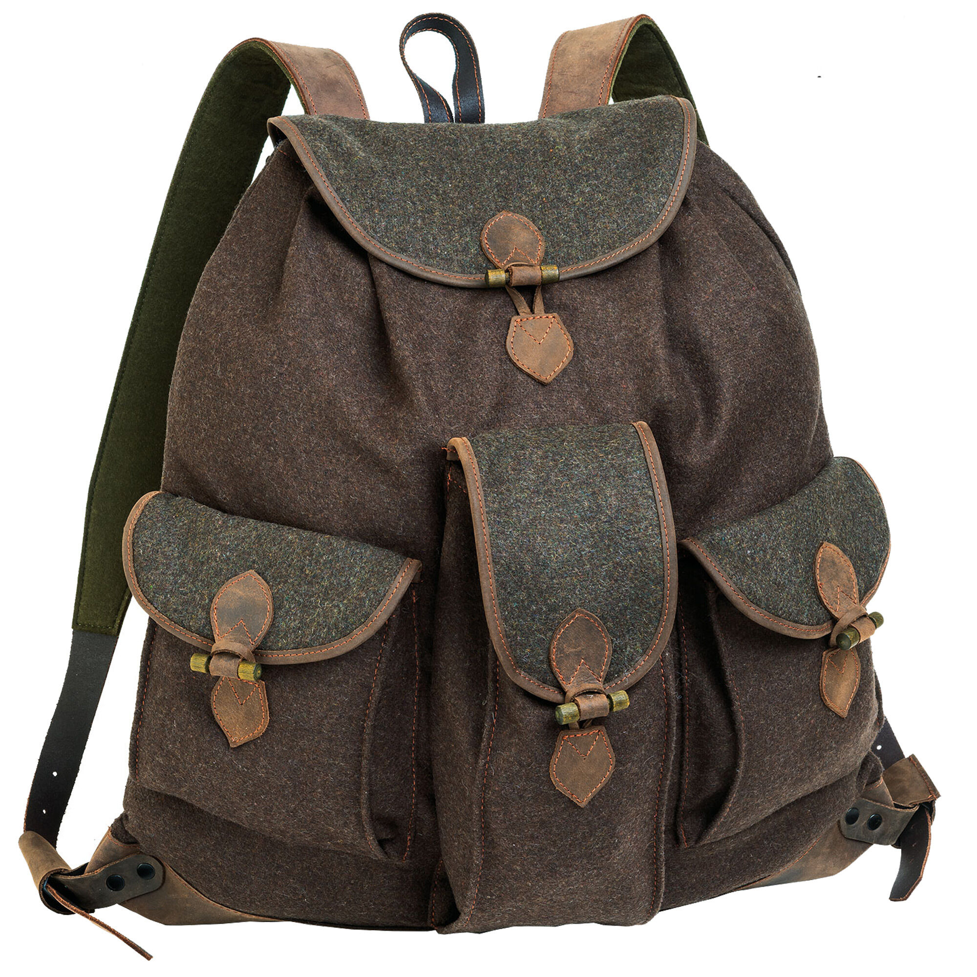 AKAH Loden Rucksack (braun/grün)