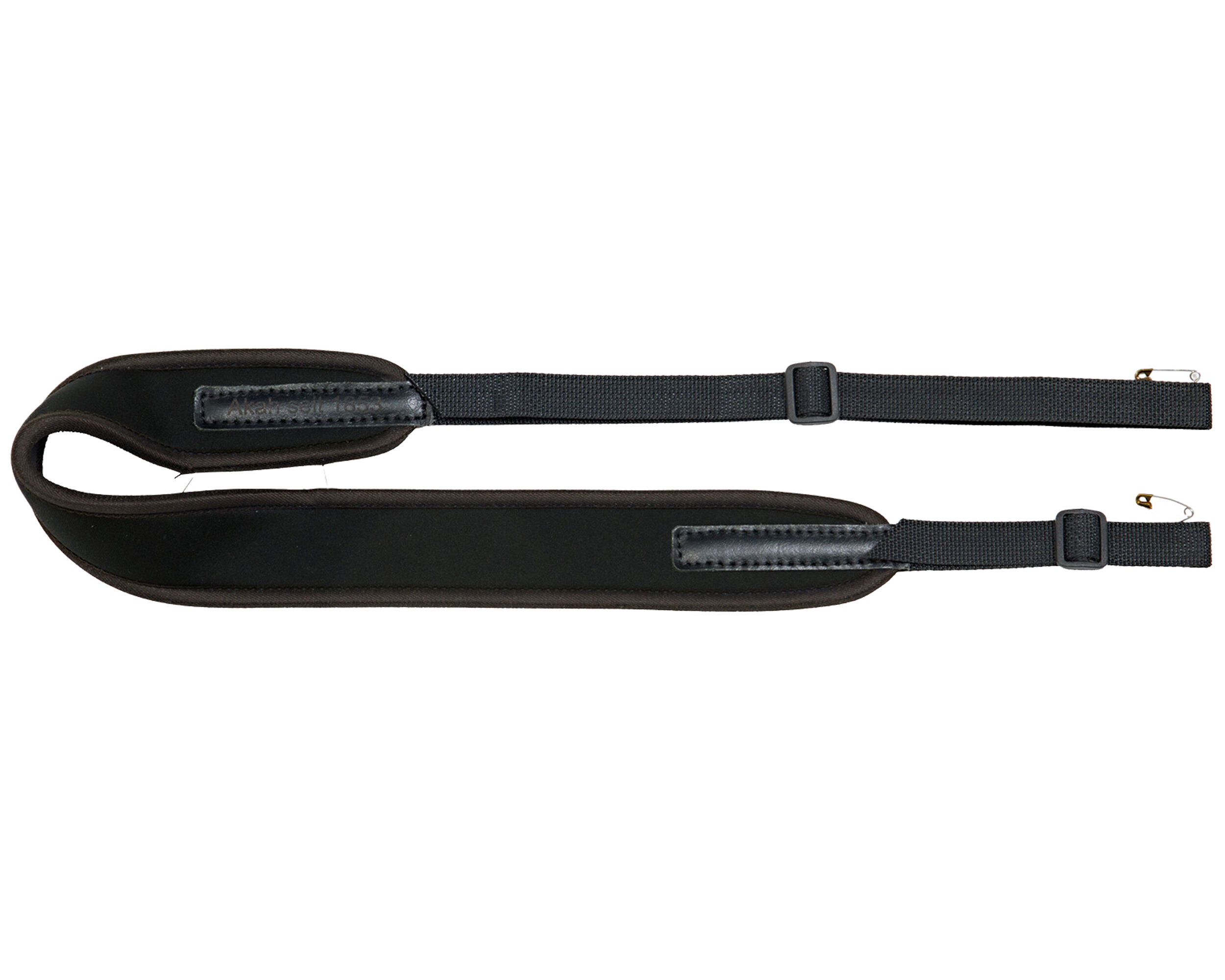 AKAH Gewehrriemen gepolstert Neopren mit Kautschukunterlage (schwarz)