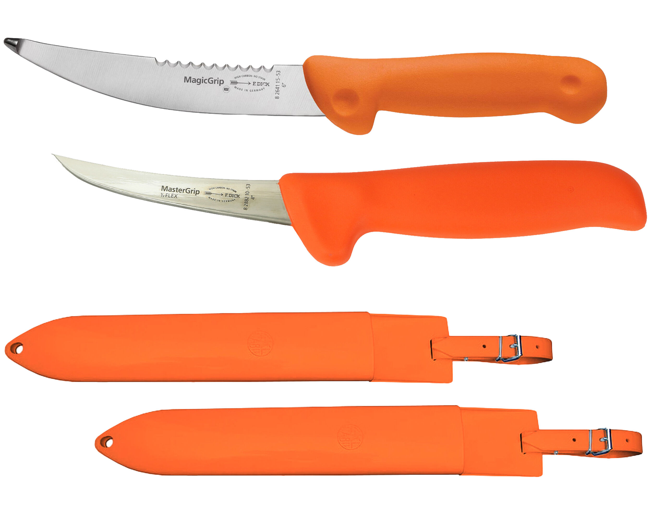 Dick Aufbrechmesser + Ringelmesser + 2x Scheide