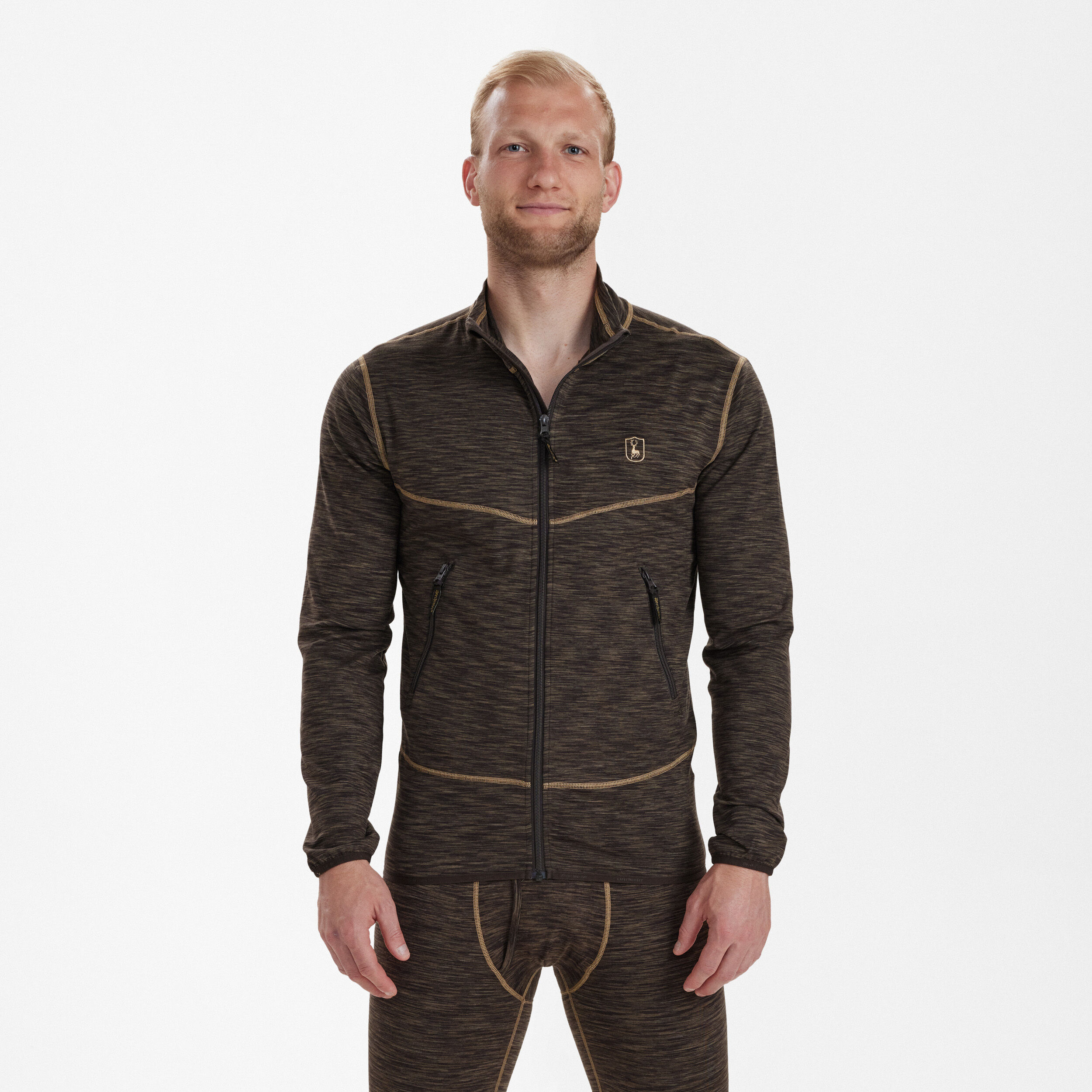 Deerhunter Norden Insulated Fleecejacke (braun melange)