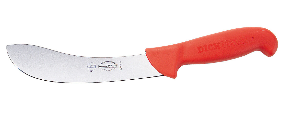 Dick Abschwartmesser rot (Abhäutemesser)