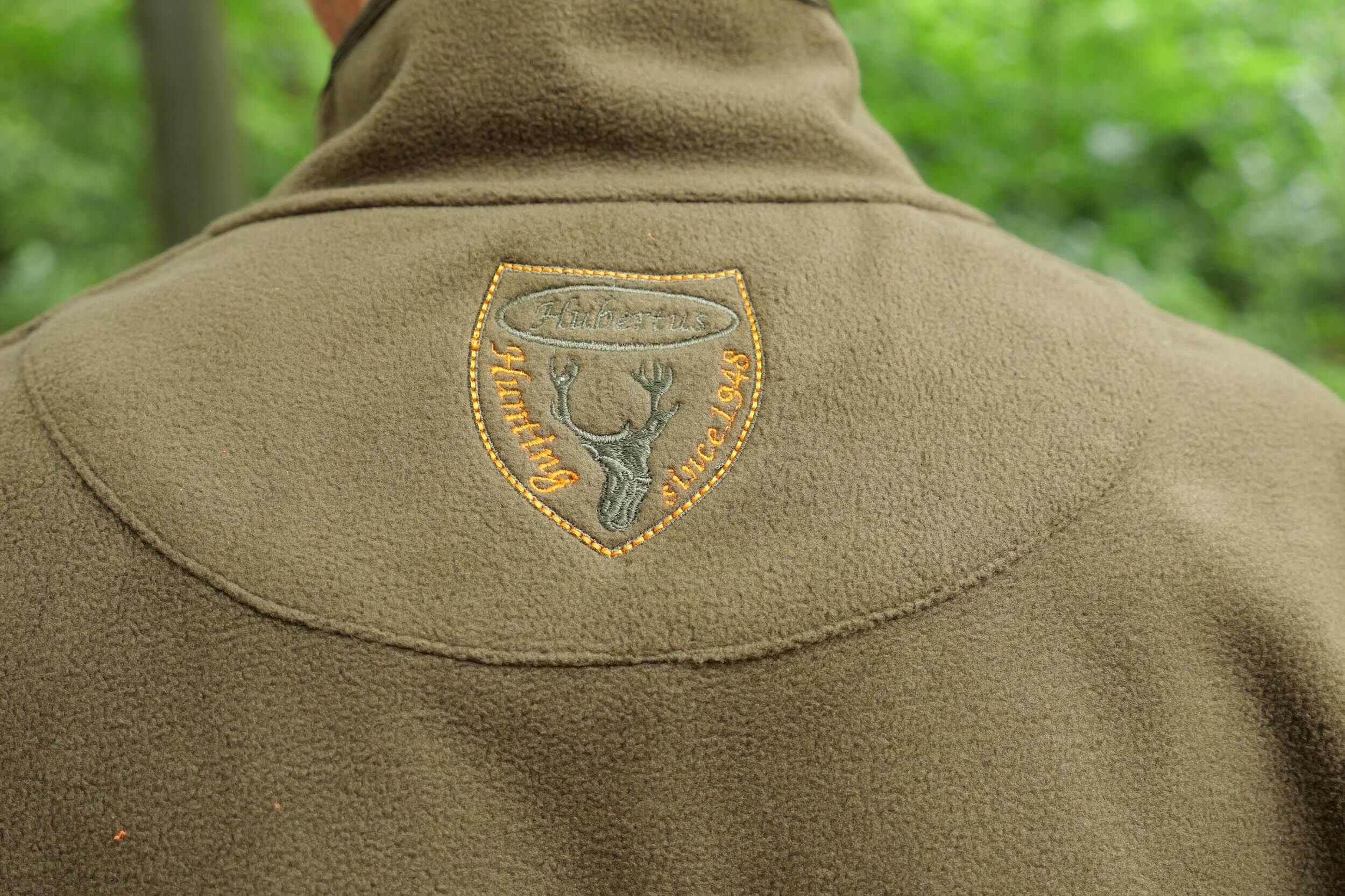 Hubertus Warn-Wende-Fleecejacke Pirsch Camo (oliv/orange)