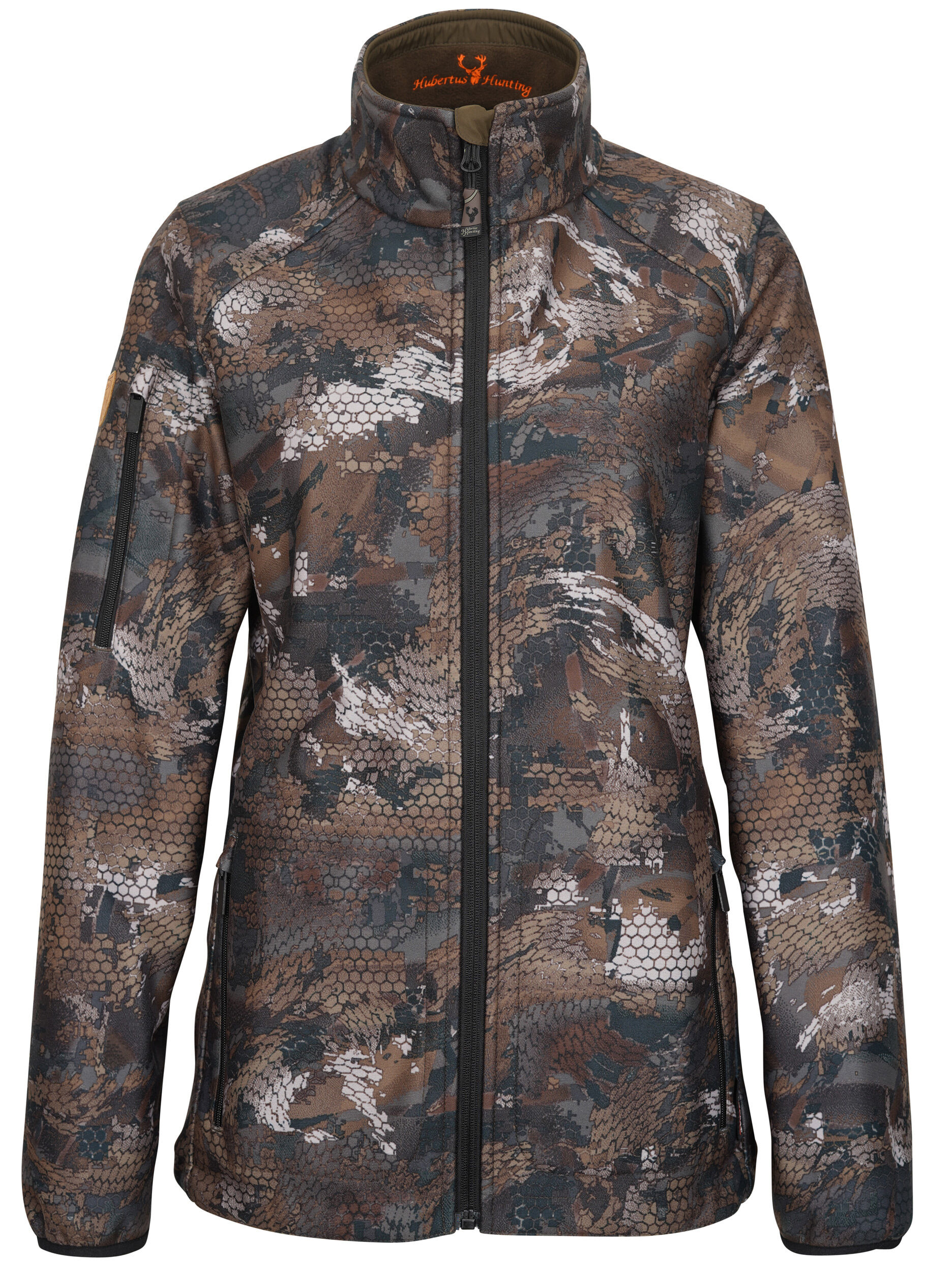 Hubertus Damen-Tarnwendefleecejacke Pirsch 2 (oliv/braun tarn)