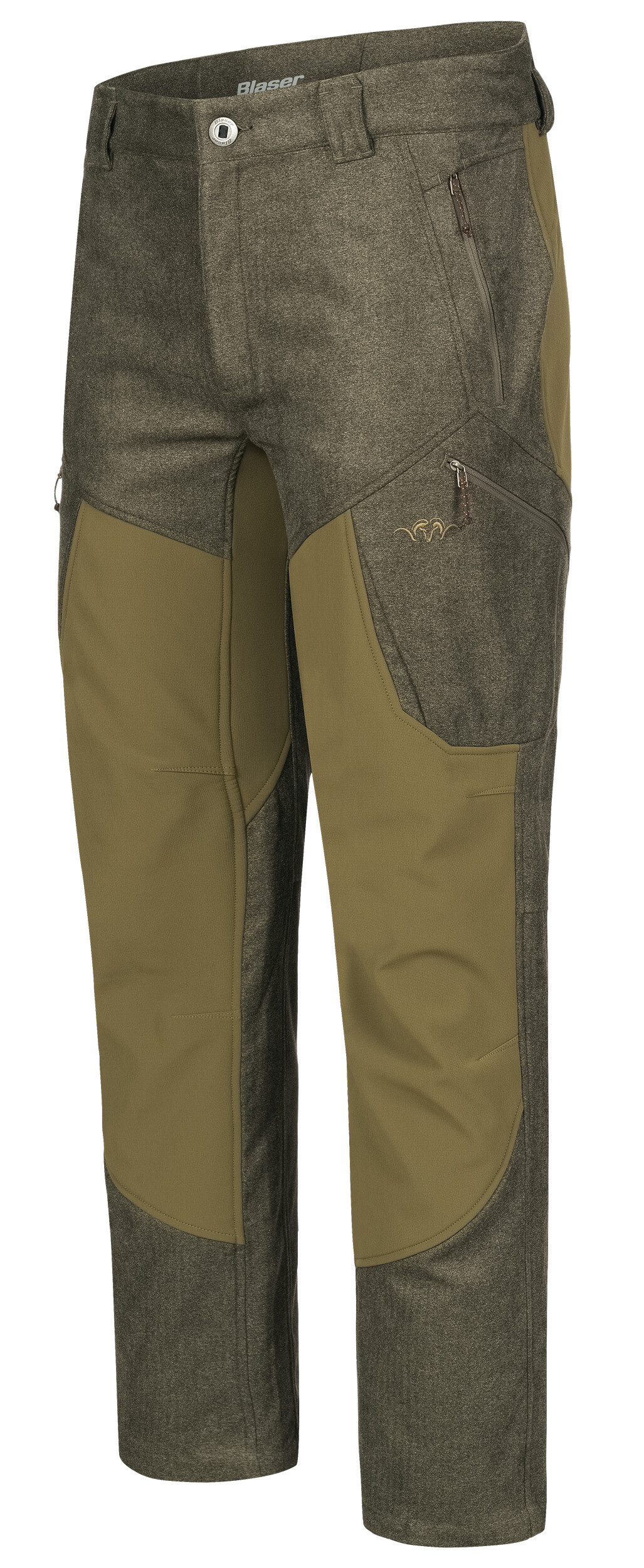 Blaser Vintage Whizz Softshellhose (olive mélange/schwarz)