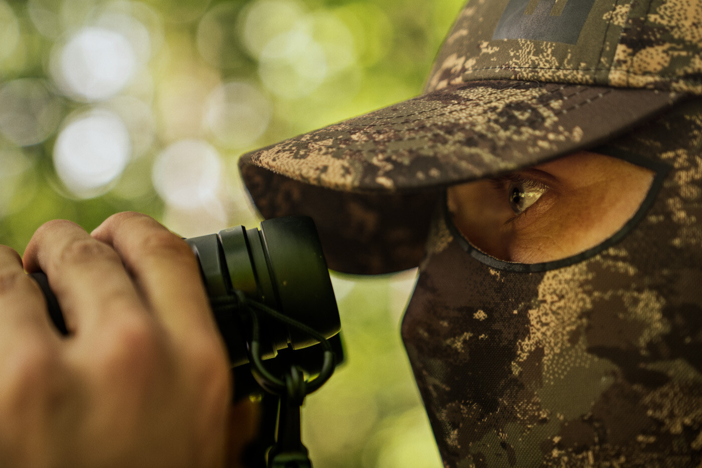 Härkila Deer Stalker Camo-Kappe mit Tarnnetz (AXIS MSP Forest green)