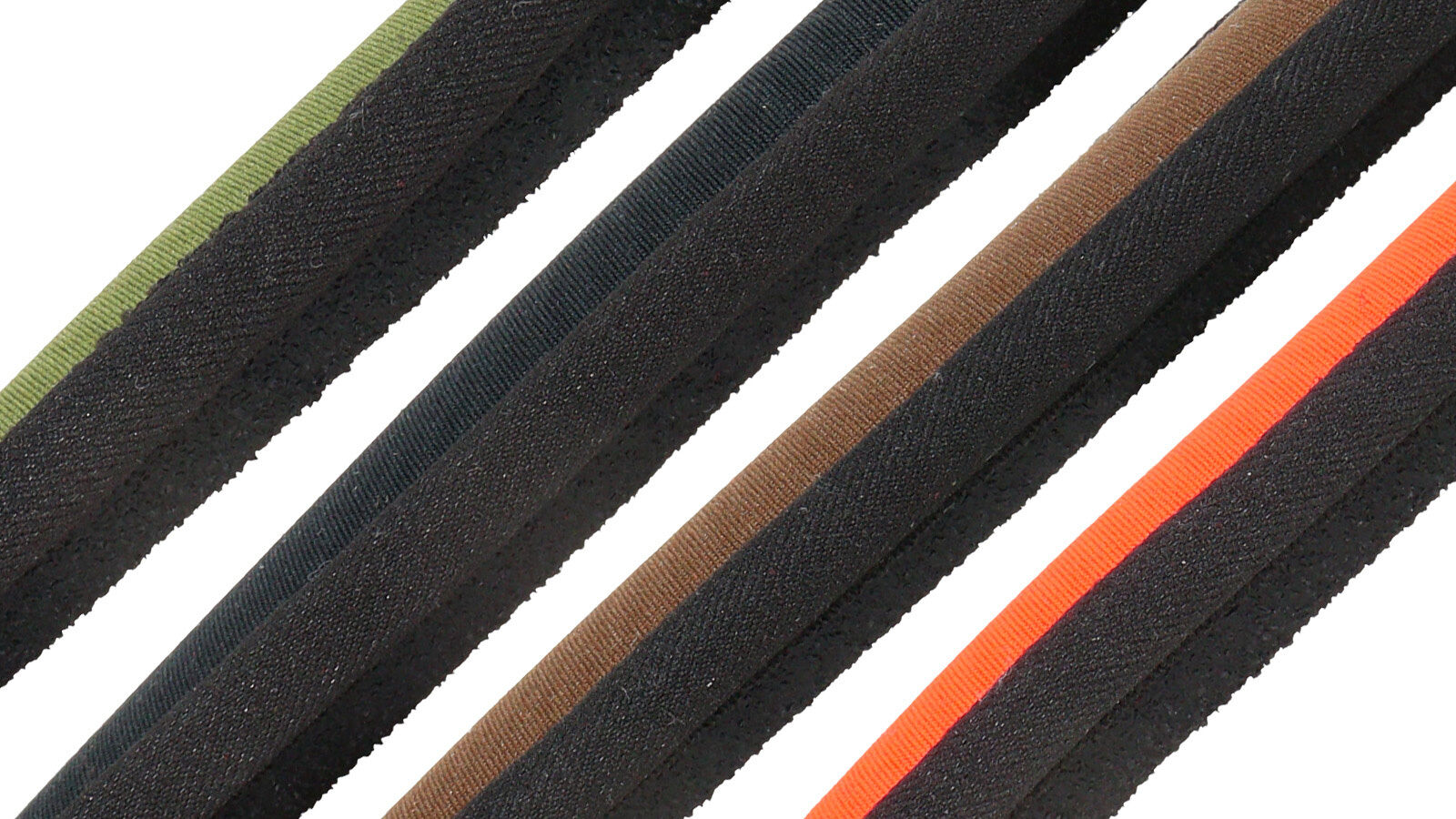 AKAH Gewehrriemen gepolstert Neopren mit Kautschukunterlage (braun)