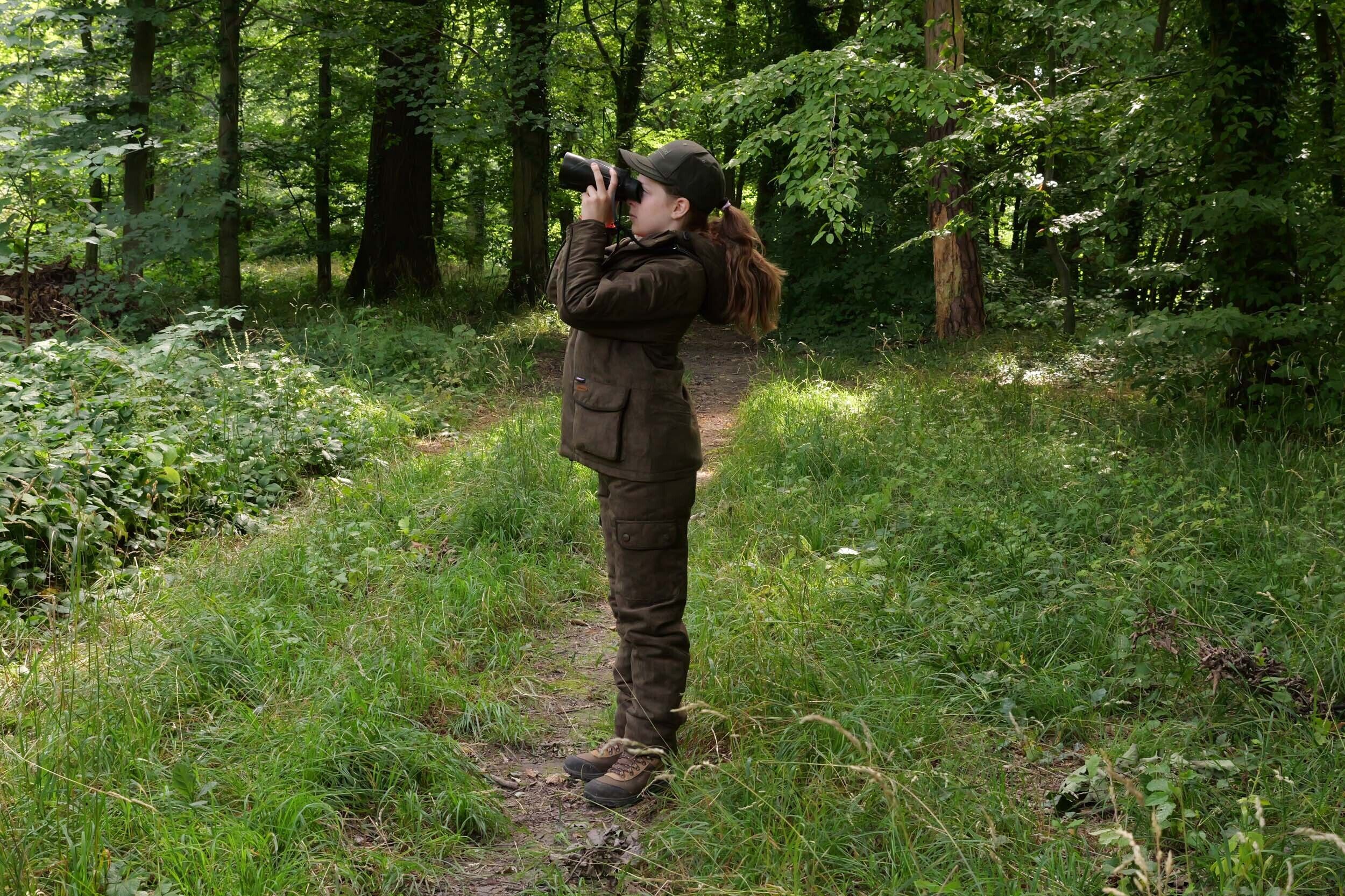 Hubertus Micro Camo Kinder-Wendejacke Janus (oliv/orange)