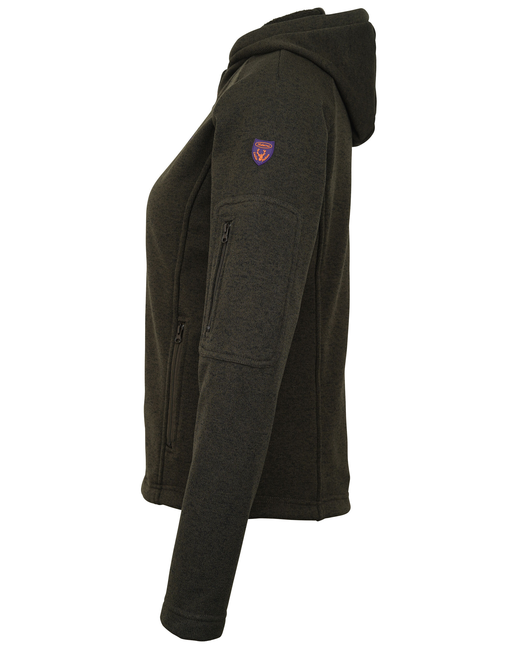 Hubertus Ladies Fashion Sweatjacke Damen (dunkel-oliv)