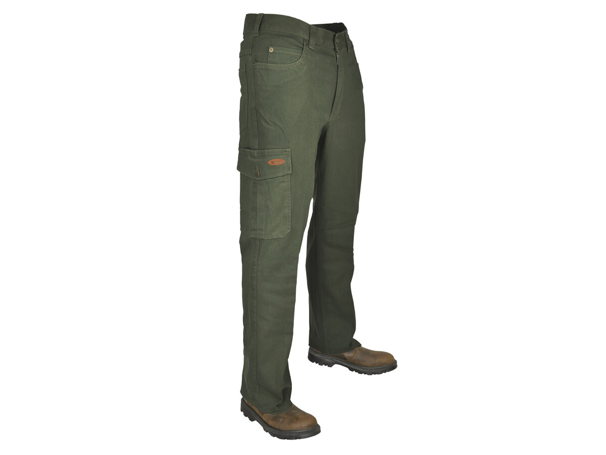 Hubertus Stretch Jagdjeans mit Beintasche (grün)