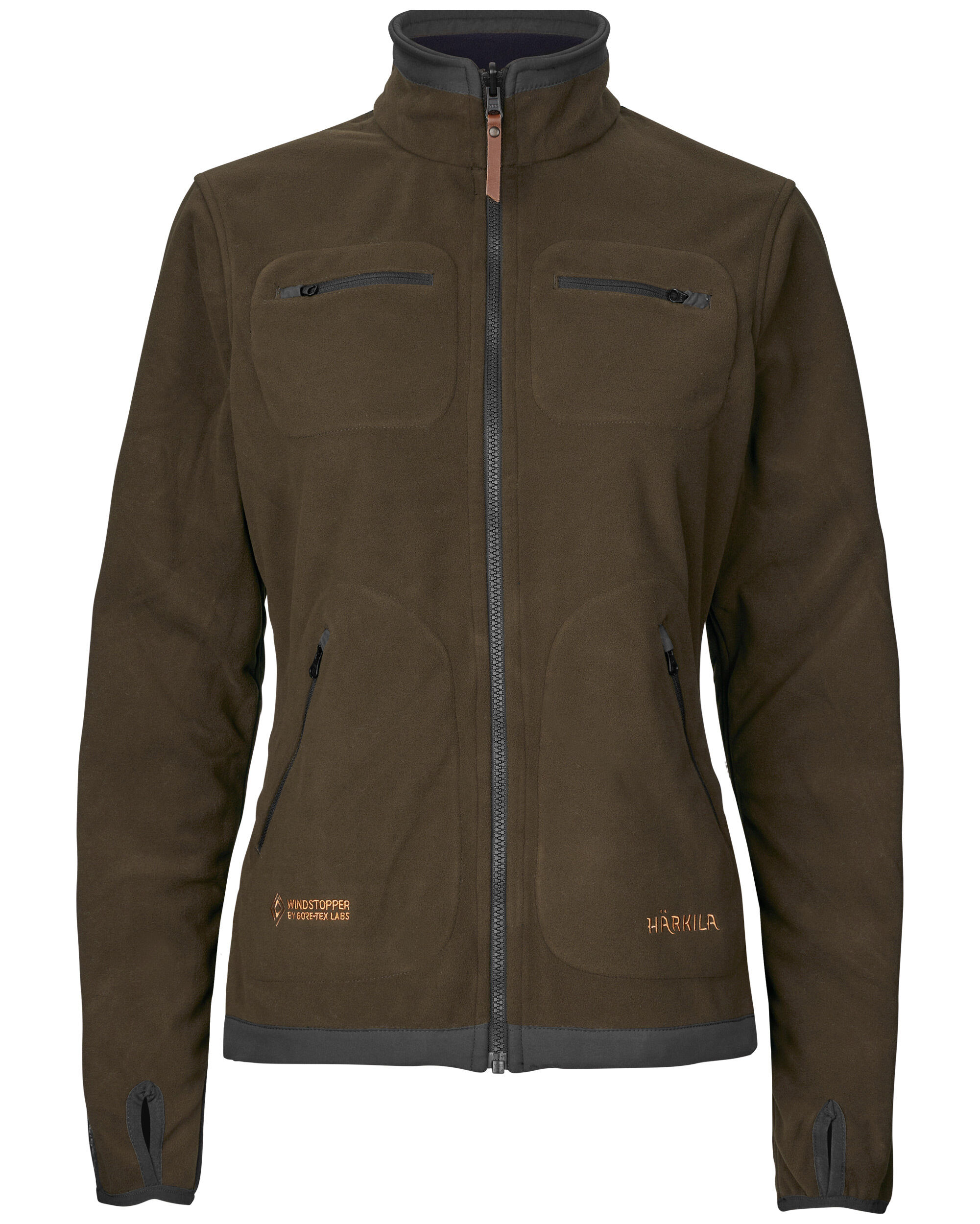 Härkila Kamko Fleecejacke Damen (Willow green/Deep well purple)