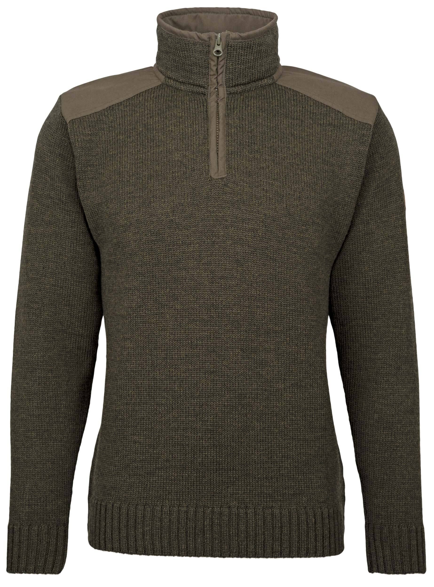 Hubertus Merino-Troyer mit Besatz (oliv/braun) Hubertus Merino-Troyer mit Besatz (oliv/braun)
