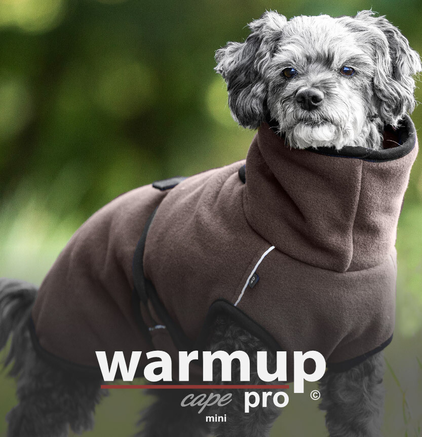 Actionfactory Warmup Cape Pro Mini Hundemantel (mocca)