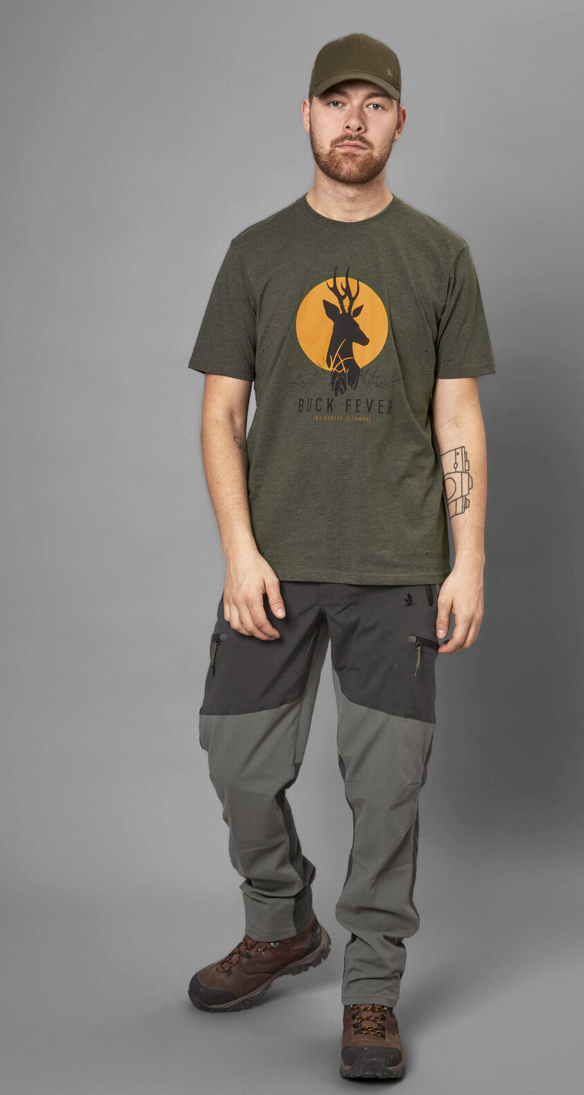 Seeland Buck Fever T-Shirt (Pine green melange) Seeland Buck Fever T-Shirt (Pine green melange)