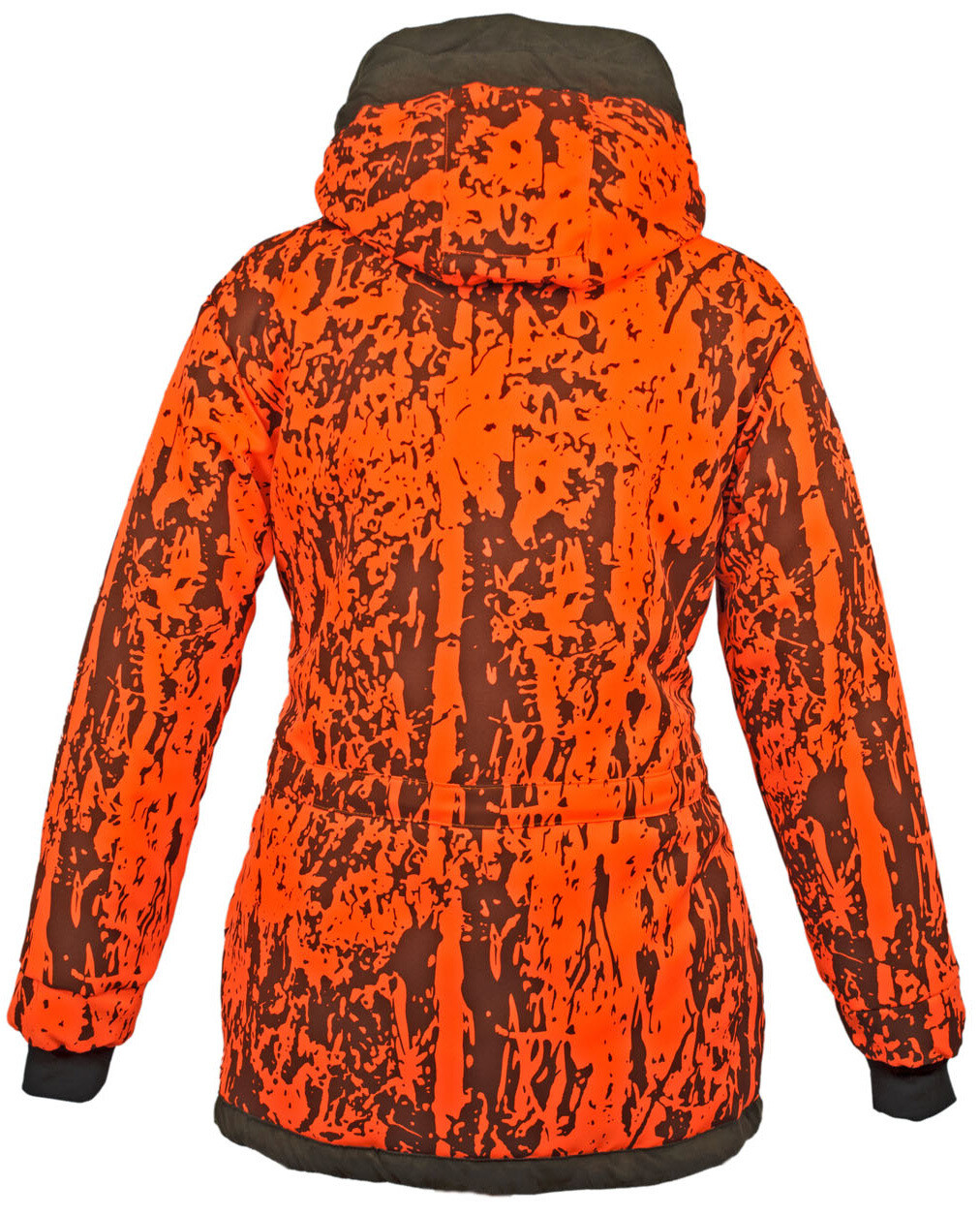 Hubertus Ladies Fashion Micro Camo Wendejacke Janus (oliv/orange)