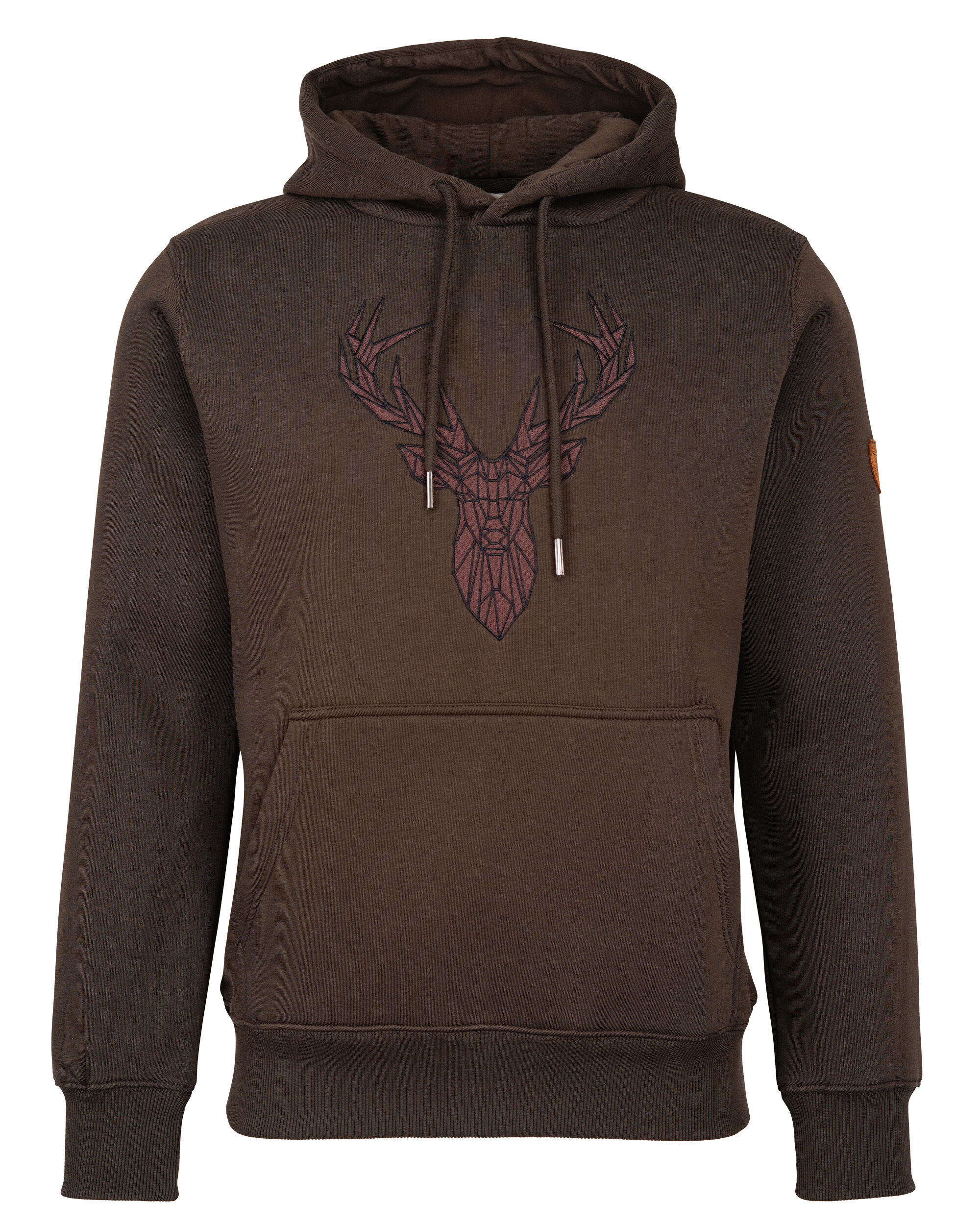 Hubertus Jagdhoodie Hirsch (oliv/braun)