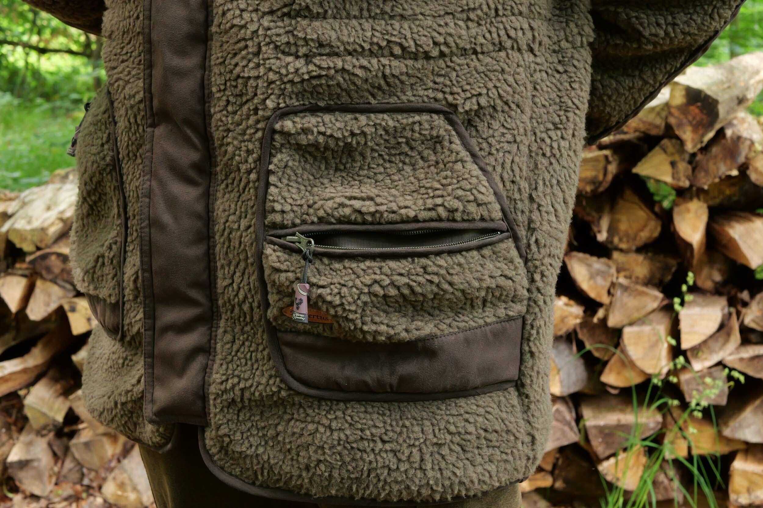 Hubertus Warn-Wende-Faserpelzjacke Drückjagd (oliv)