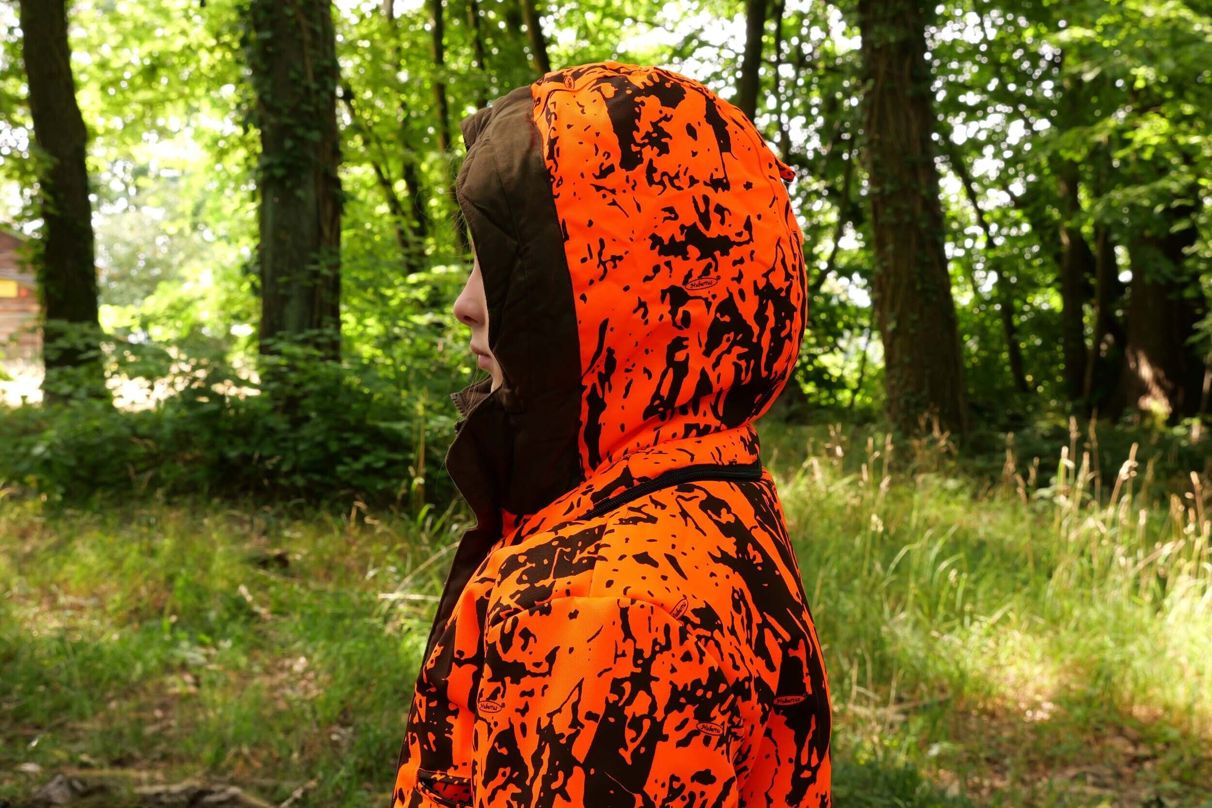 Hubertus Micro Camo Kinder-Wendejacke Janus (oliv/orange)