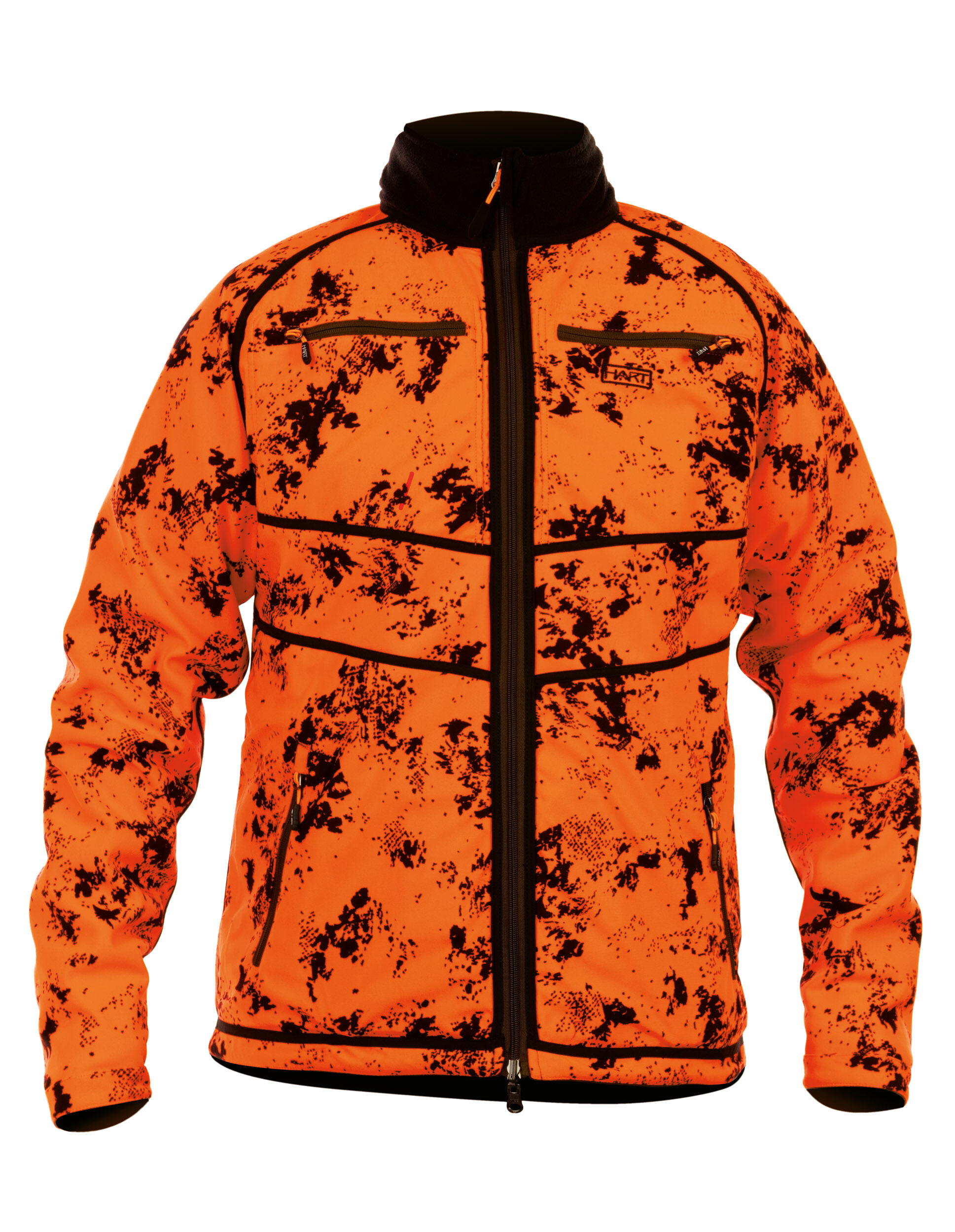 Hart Wende-Fleecejacke Tulsa-S (Orange/Grün)