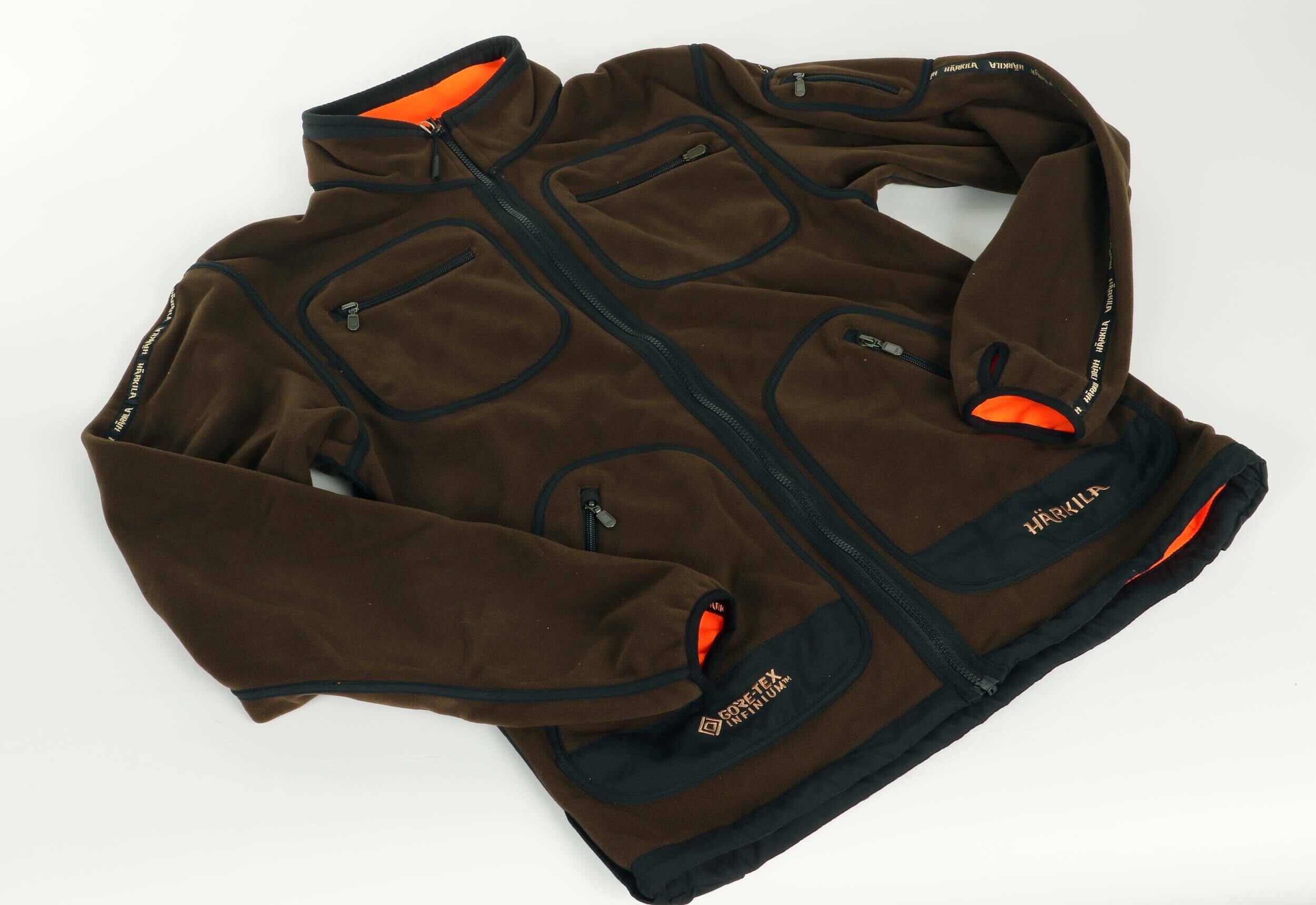 Härkila Kamko Wende-Fleecejacke (Hunting Green/Orange Blaze)