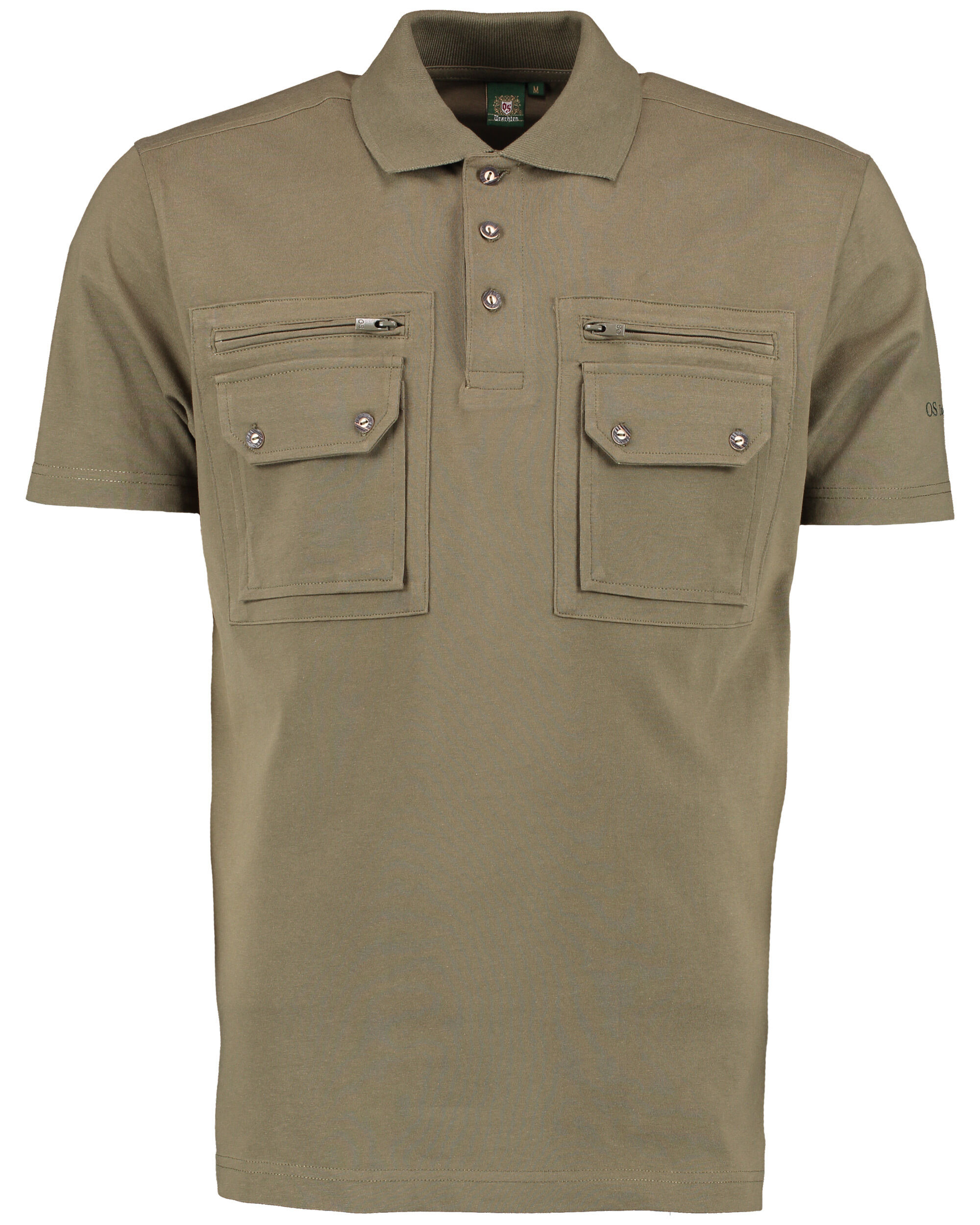 OS Trachten Poloshirt (khaki/schlamm)
