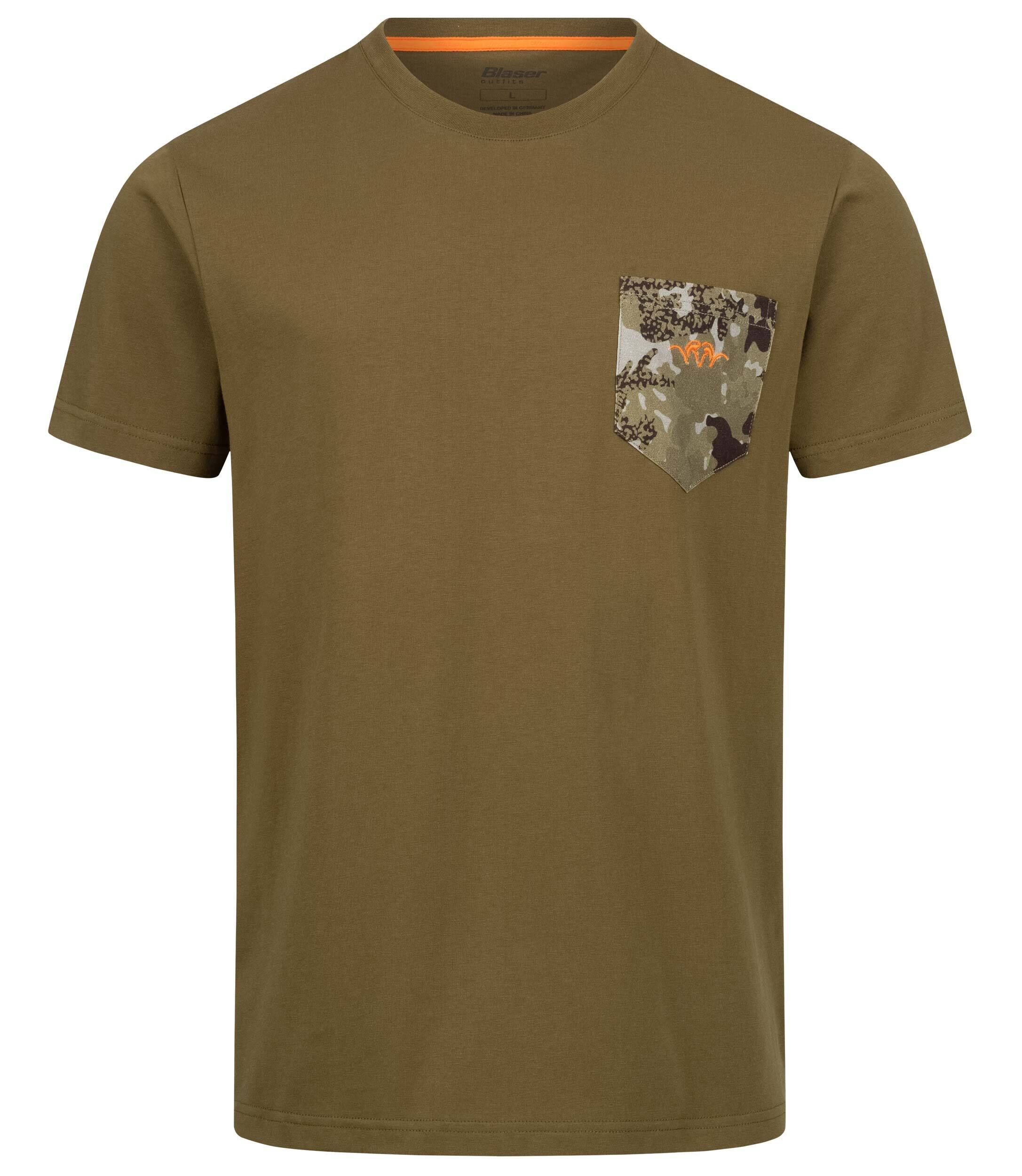 Blaser Camo Pocket T-Shirt 24 (dunkeloliv) Blaser Camo Pocket T-Shirt 24 (dunkeloliv)