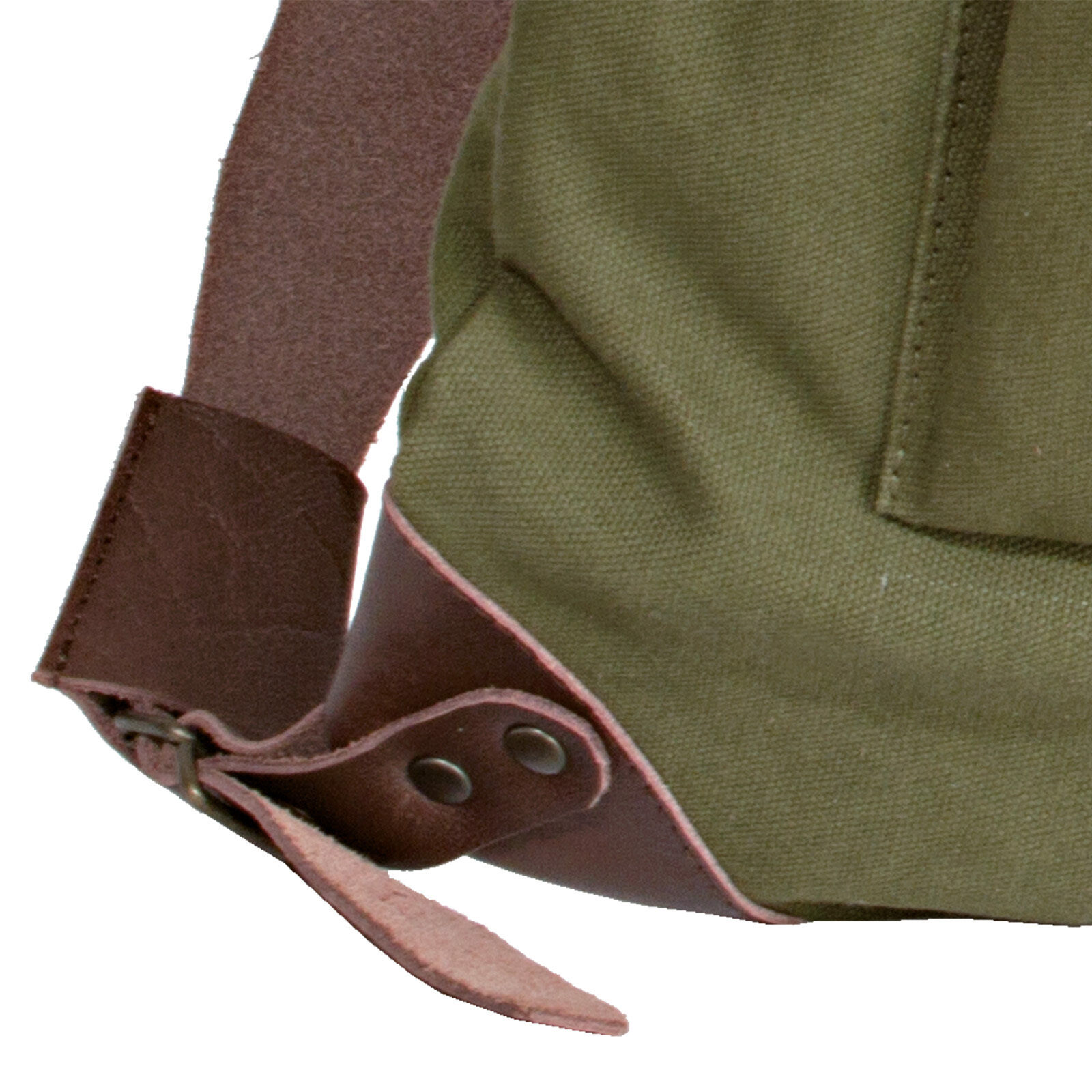 AKAH Canvas-Rucksack lautlos (grün)
