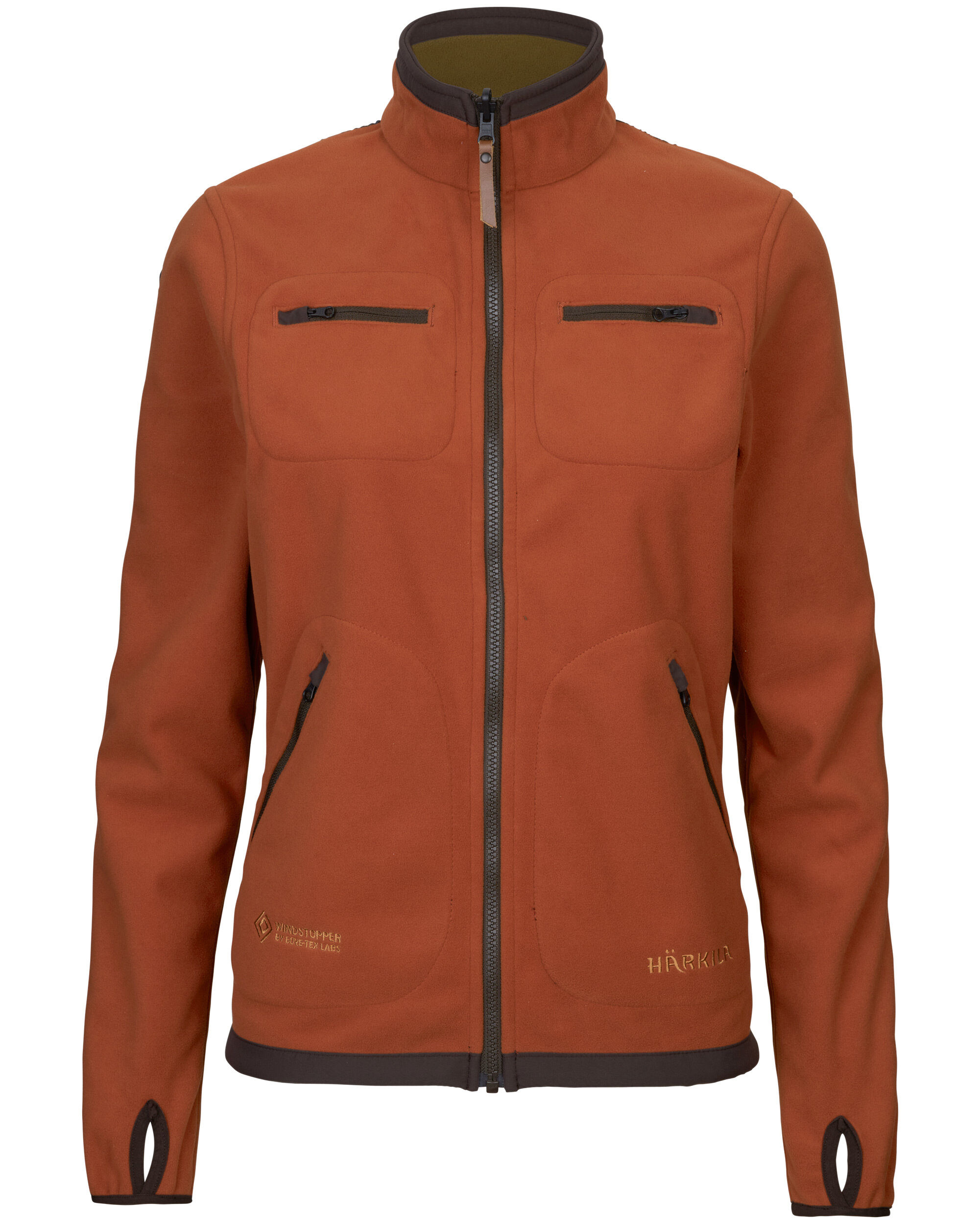 Härkila Kamko Fleecejacke Damen (Dark olive/Arabian spice)
